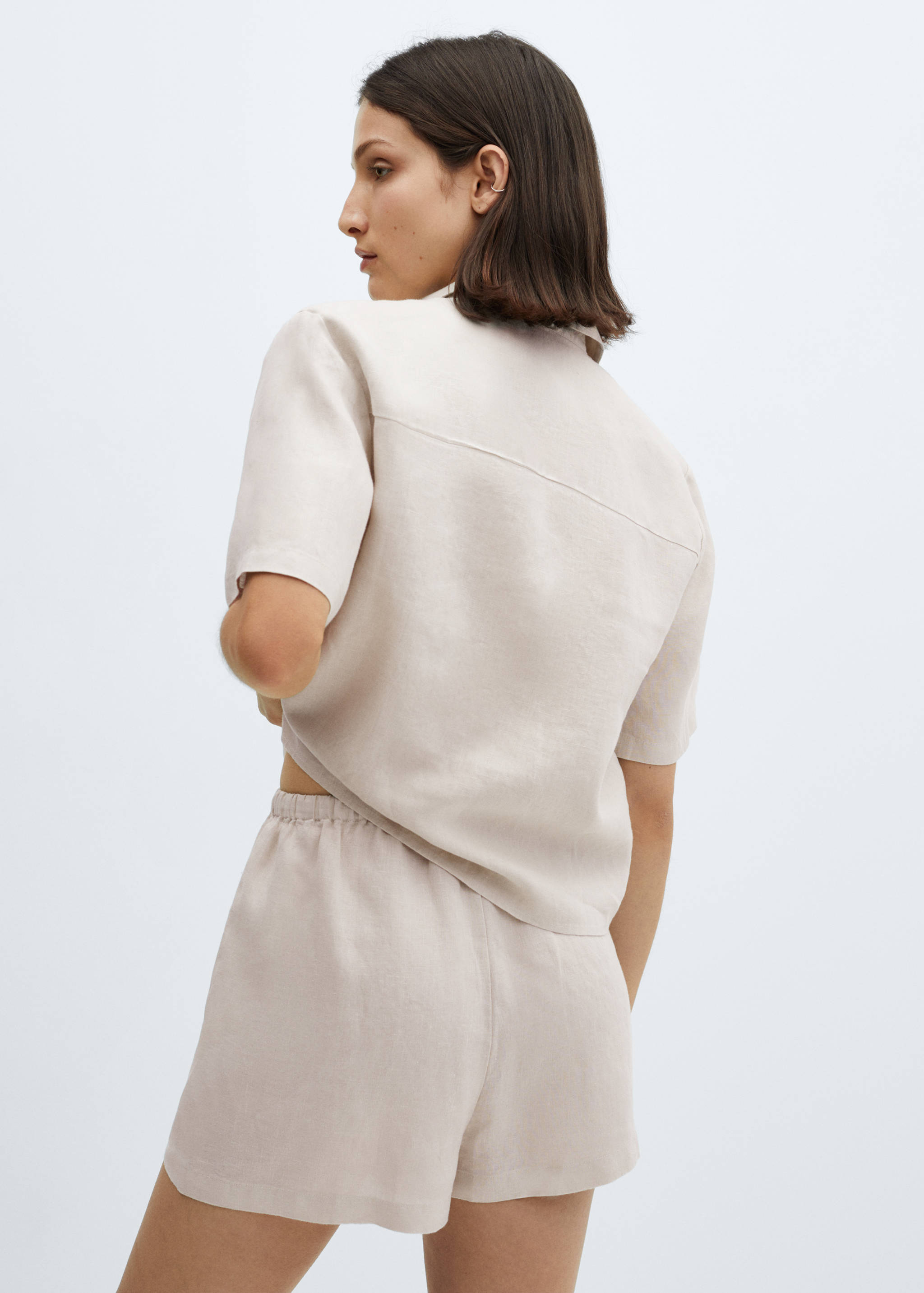 Short pijama lino - Reverso del artículo