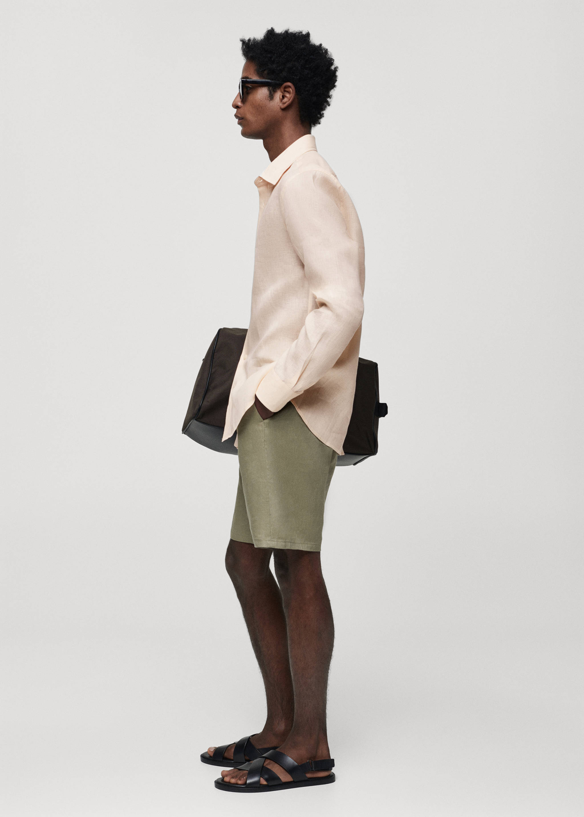 Chemise regular fit 100 % lin - Détail de l'article 2