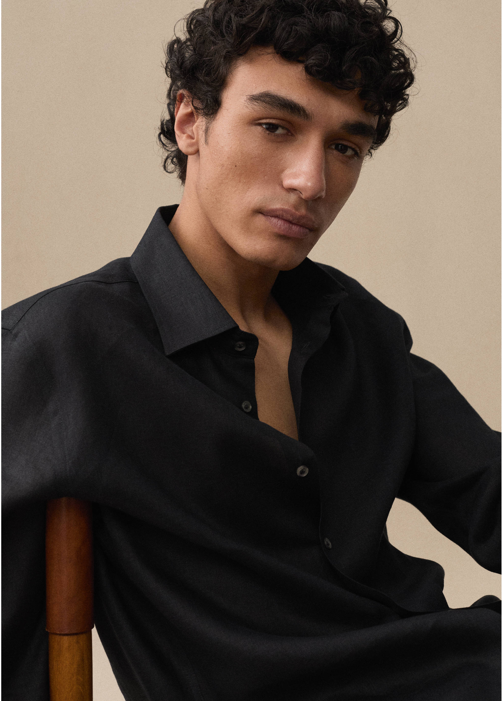 Chemise regular fit 100 % lin - Détail de l'article 9