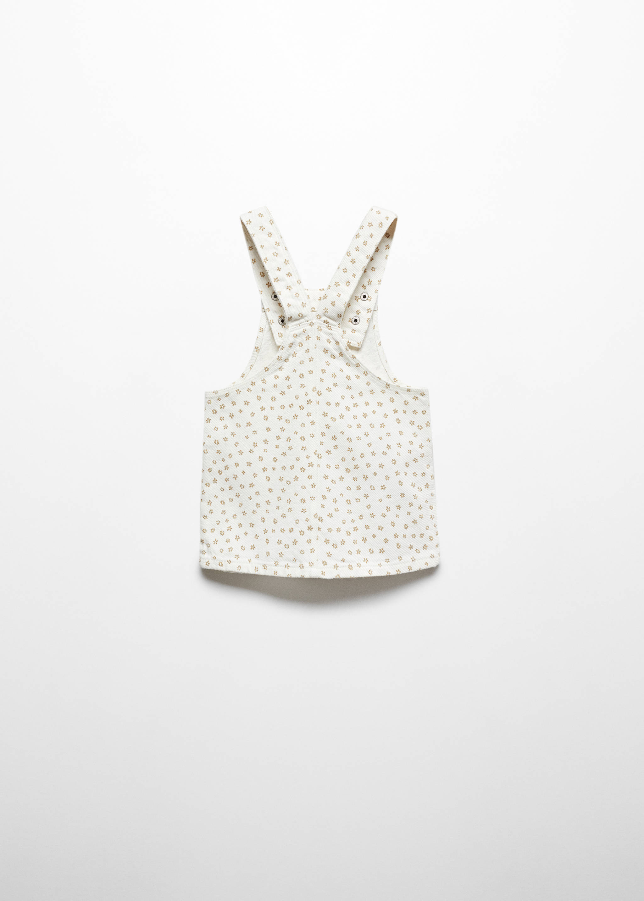 Printed denim overalls - Reverse of the article