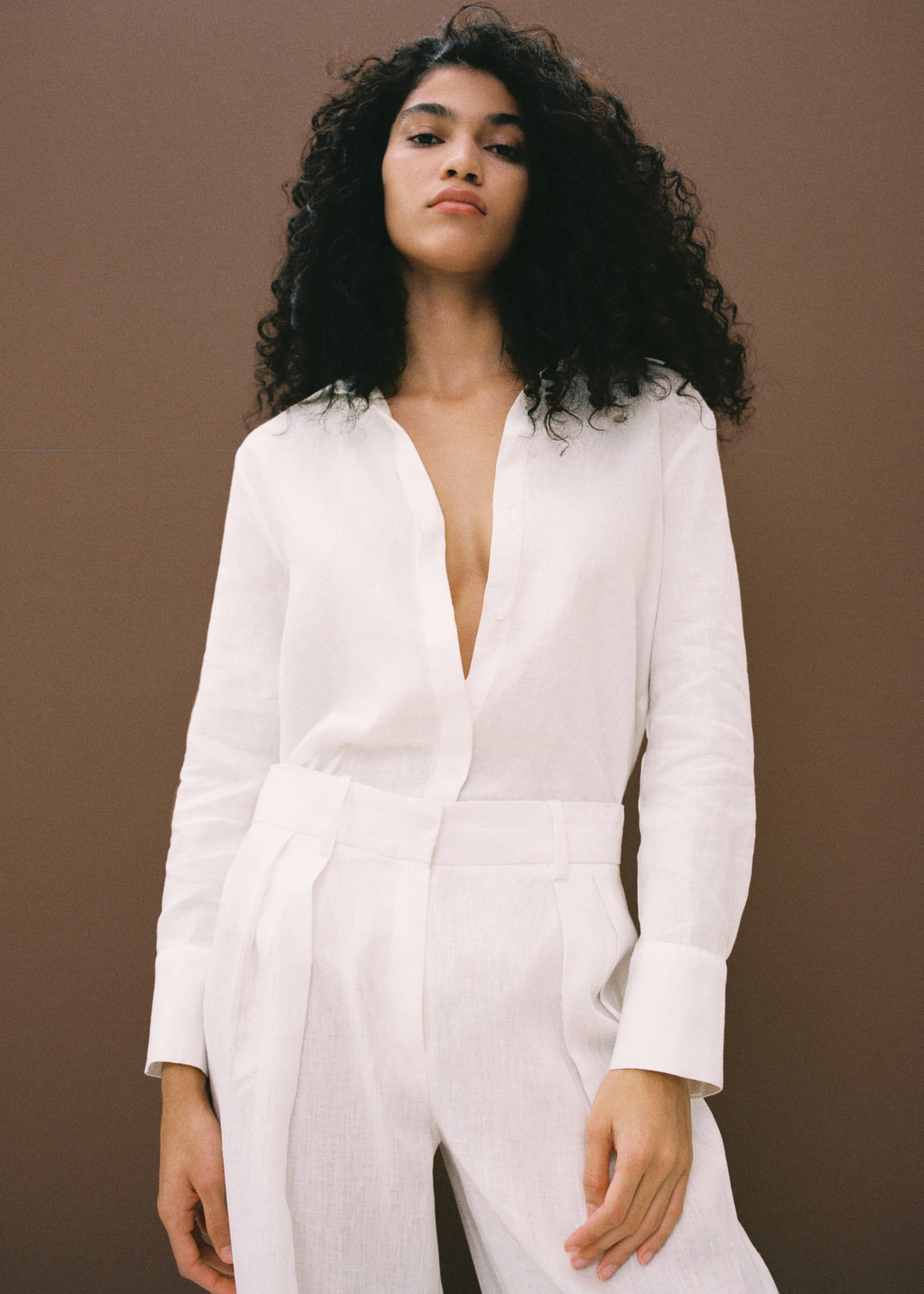 Linen 100% shirt - Details of the article 7