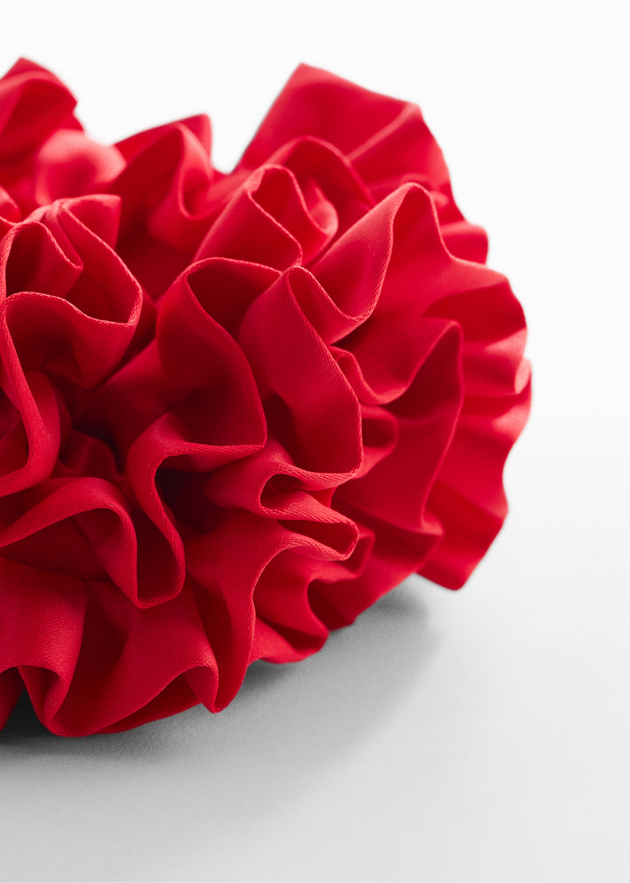 Maxi-flower scrunchie - Medium plane, Red. Ref: 67096315-00.