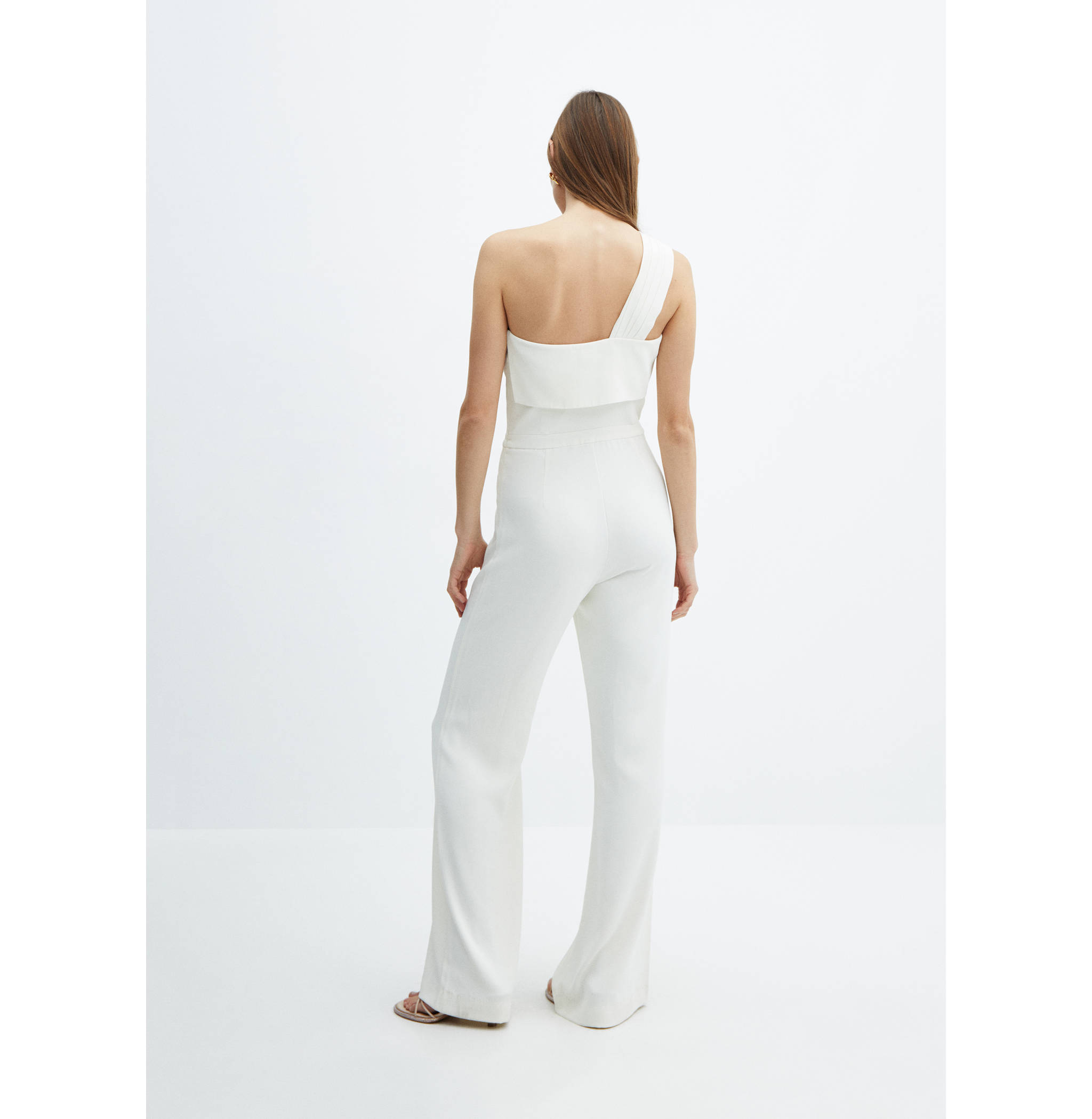Ruffled asymmetric jumpsuit - Reverse of the article