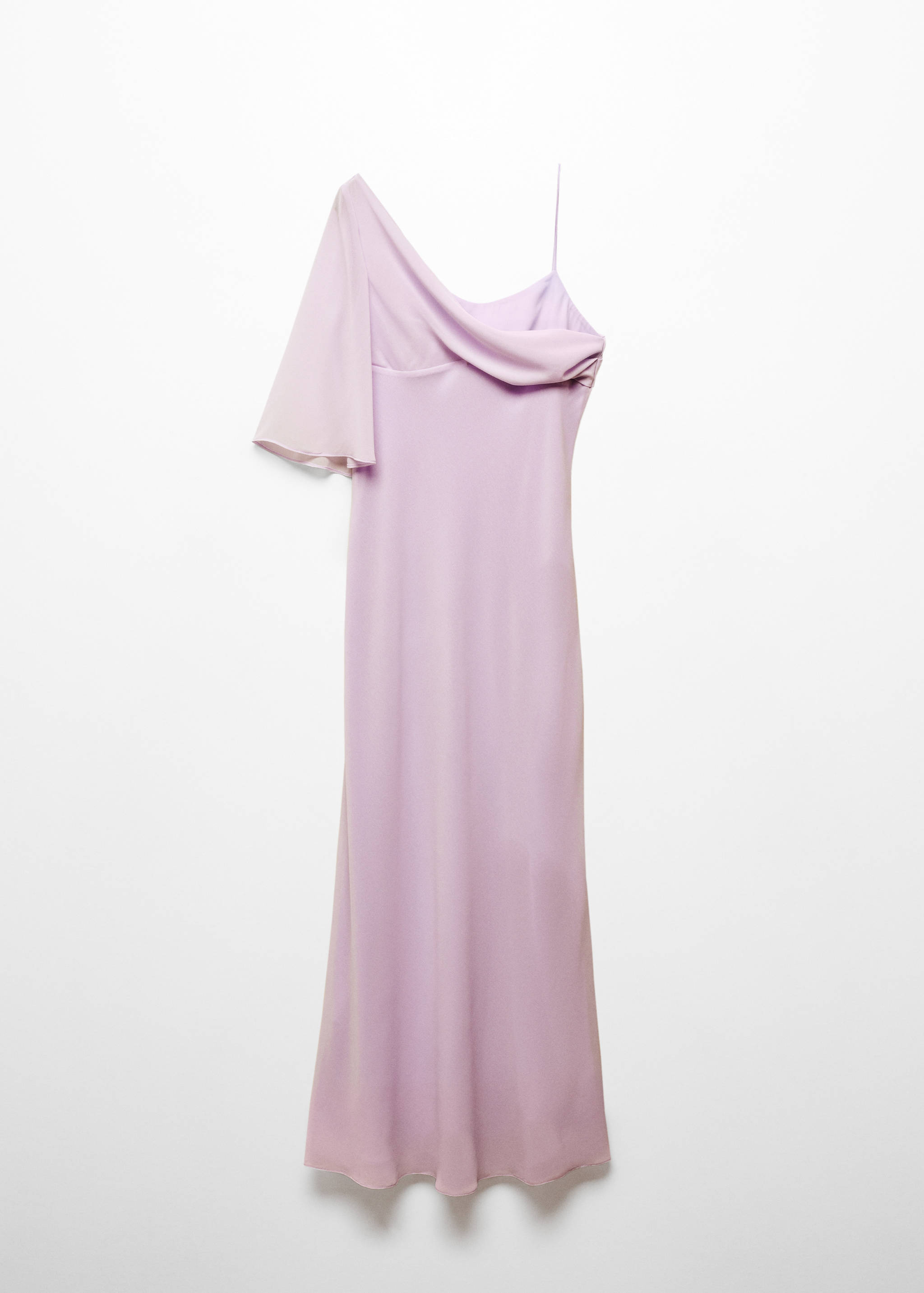 Asymmetrical dress with flared sleeves - Article without model