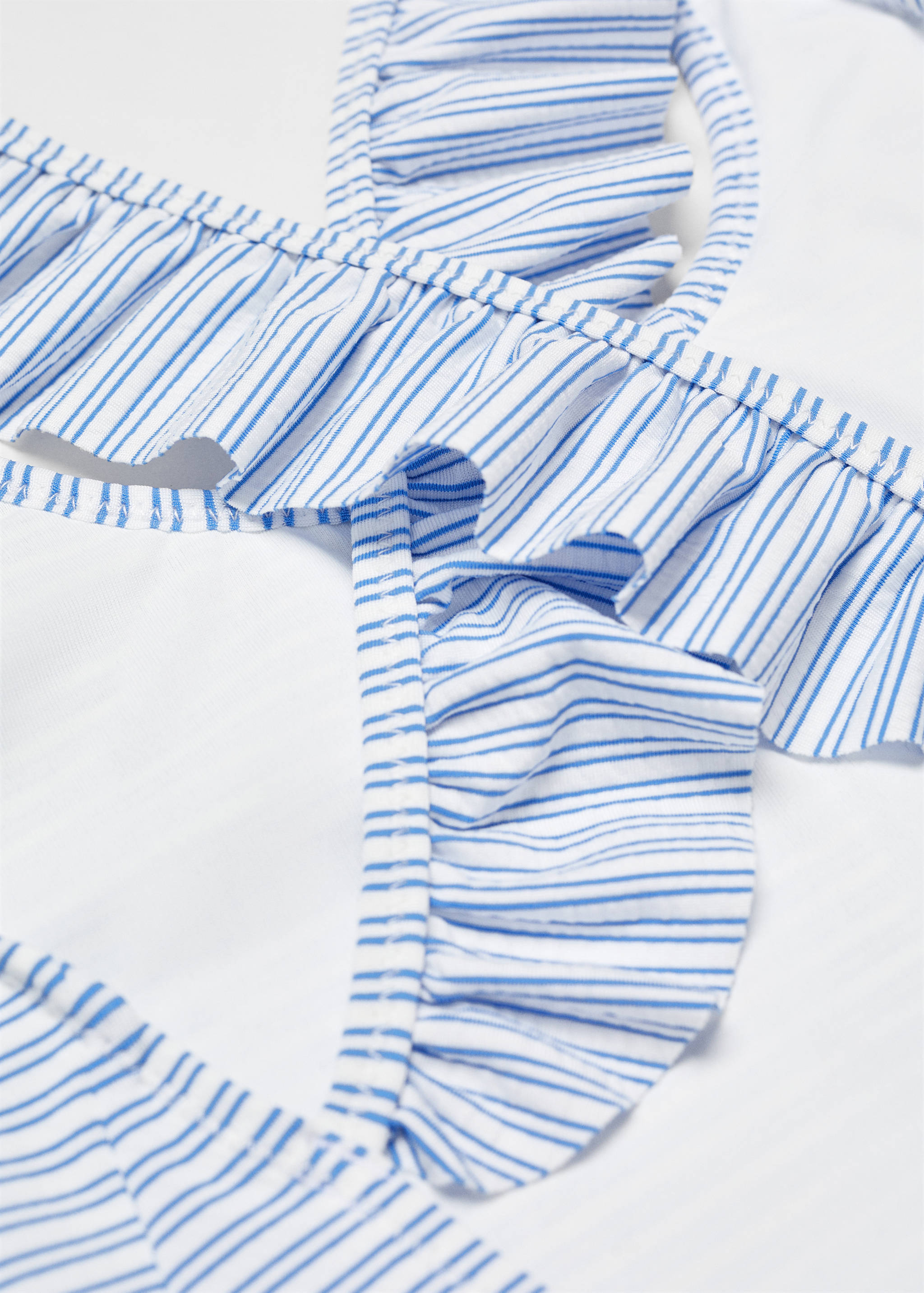 Ruffle striped swimsuit - Details of the article 8