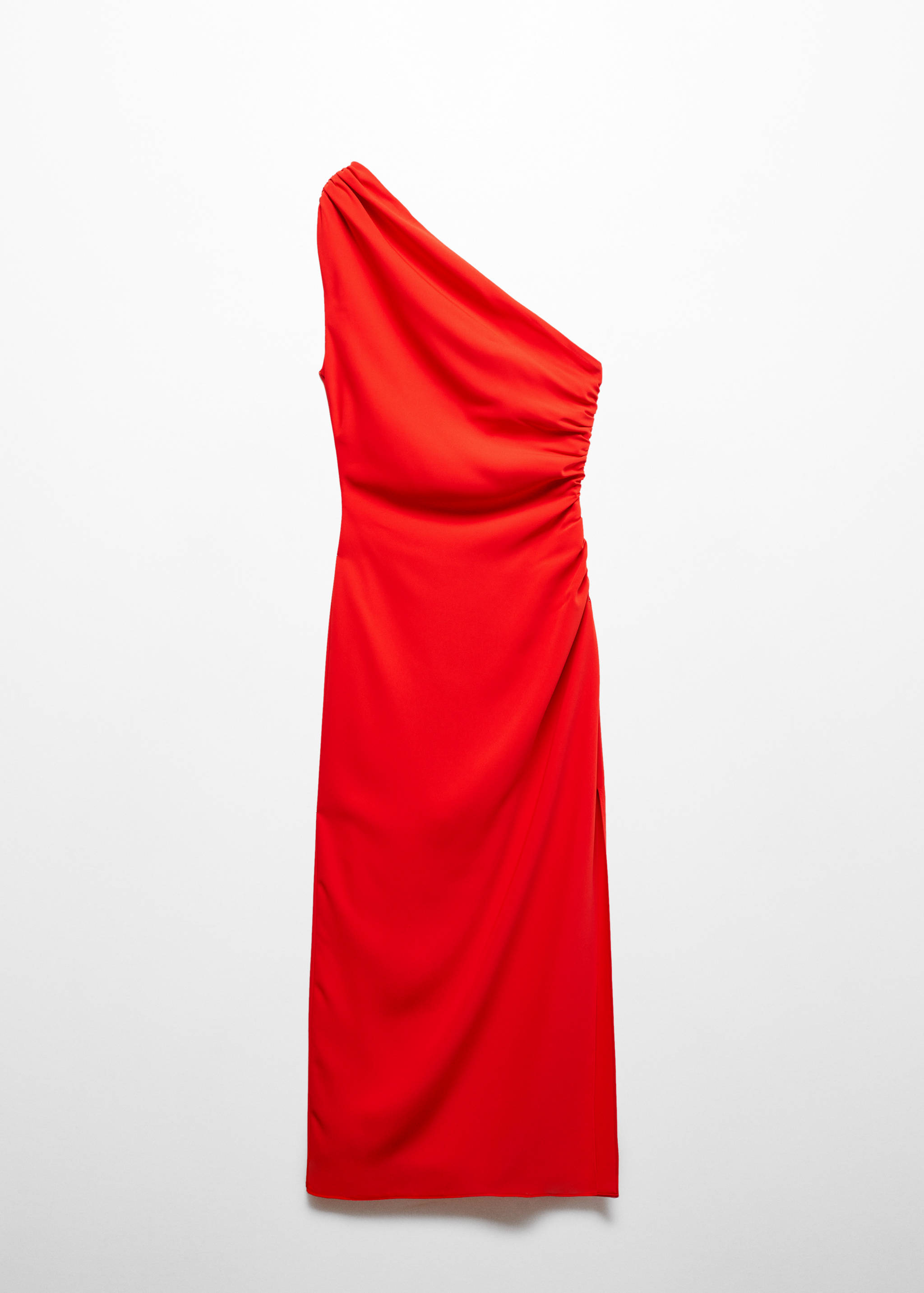Asymmetrical dress with side slit - Article without model