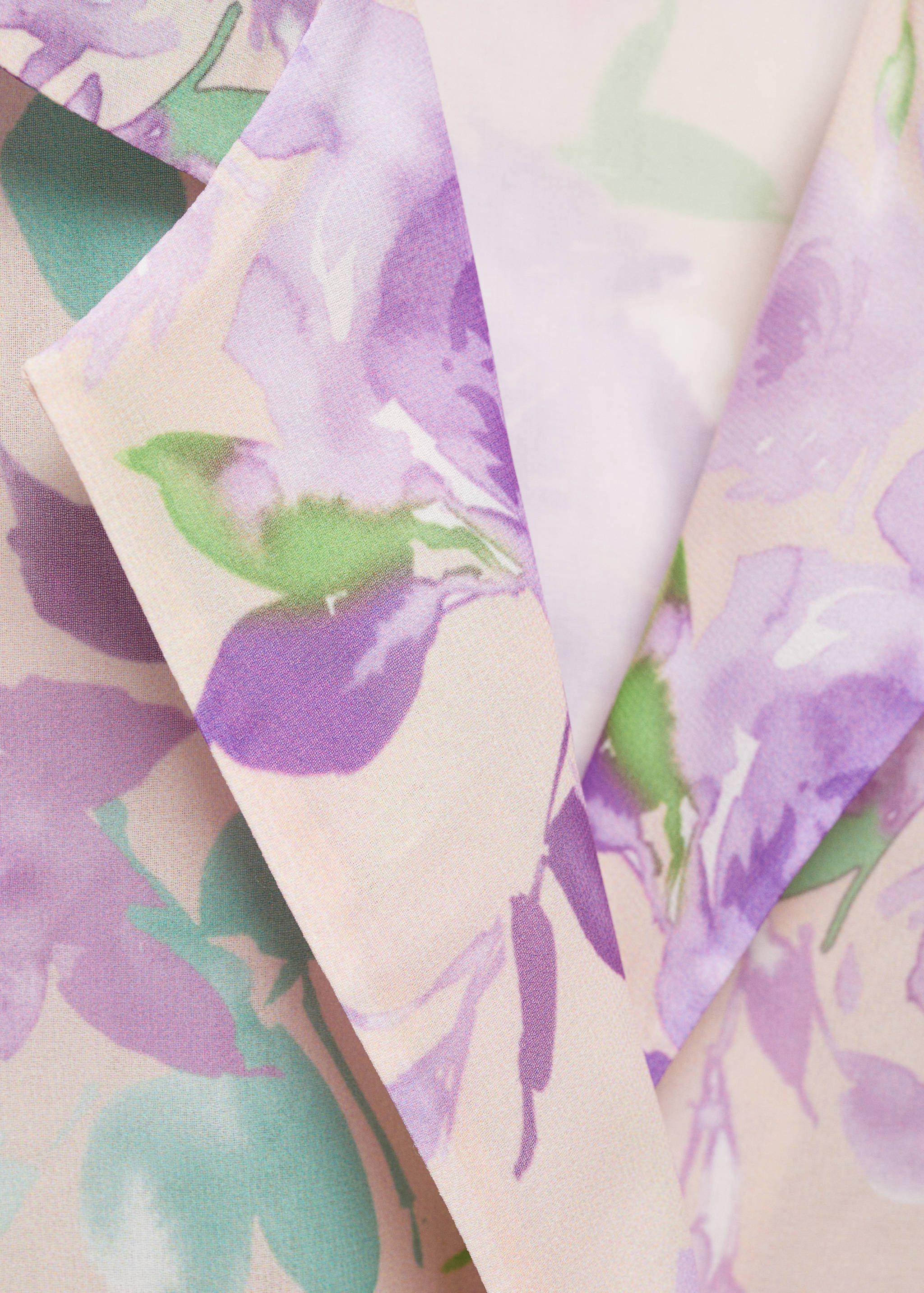 Floral print crossover blouse - Details of the article 8