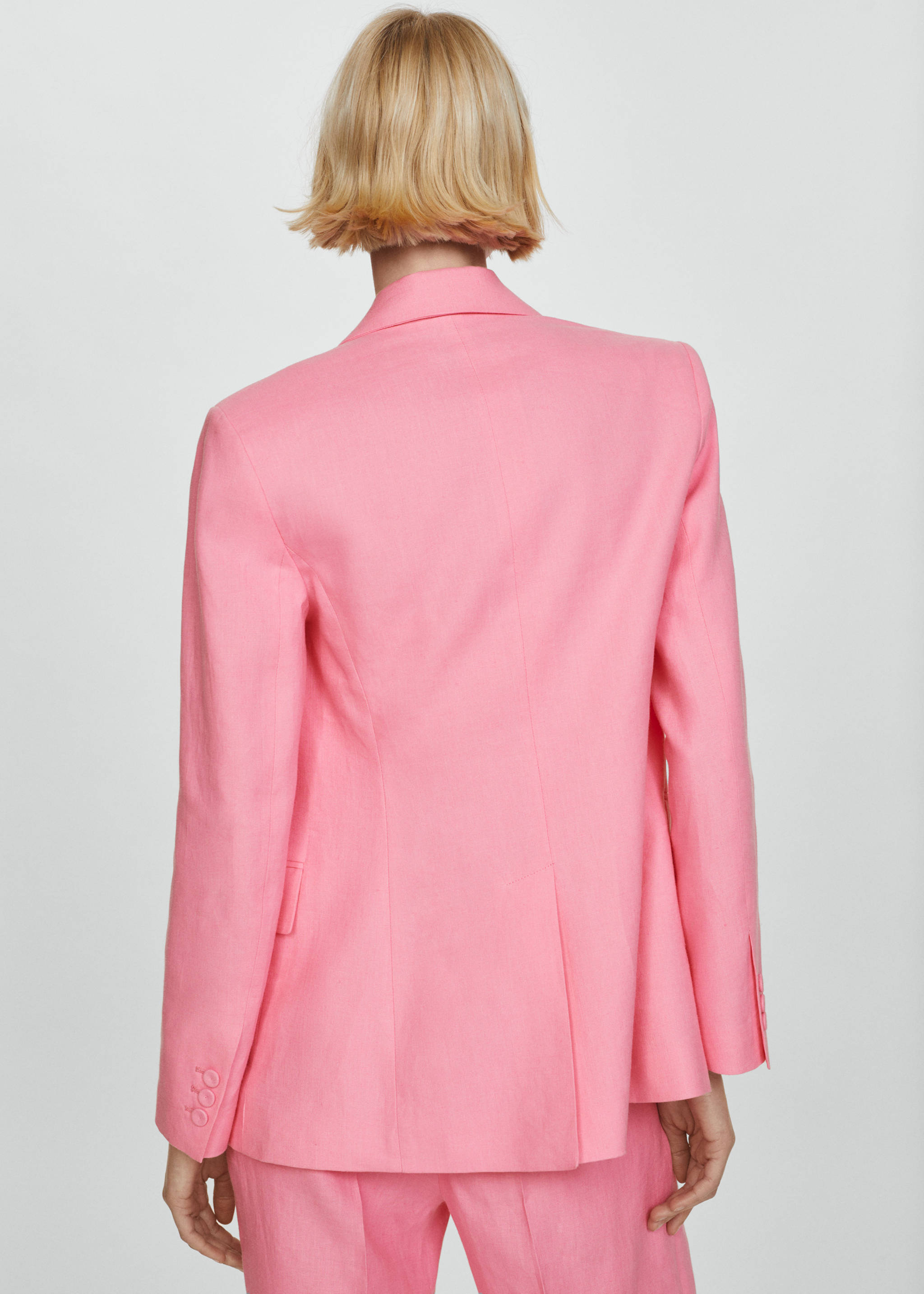 Veste costume 100 % lin - Verso de l’article