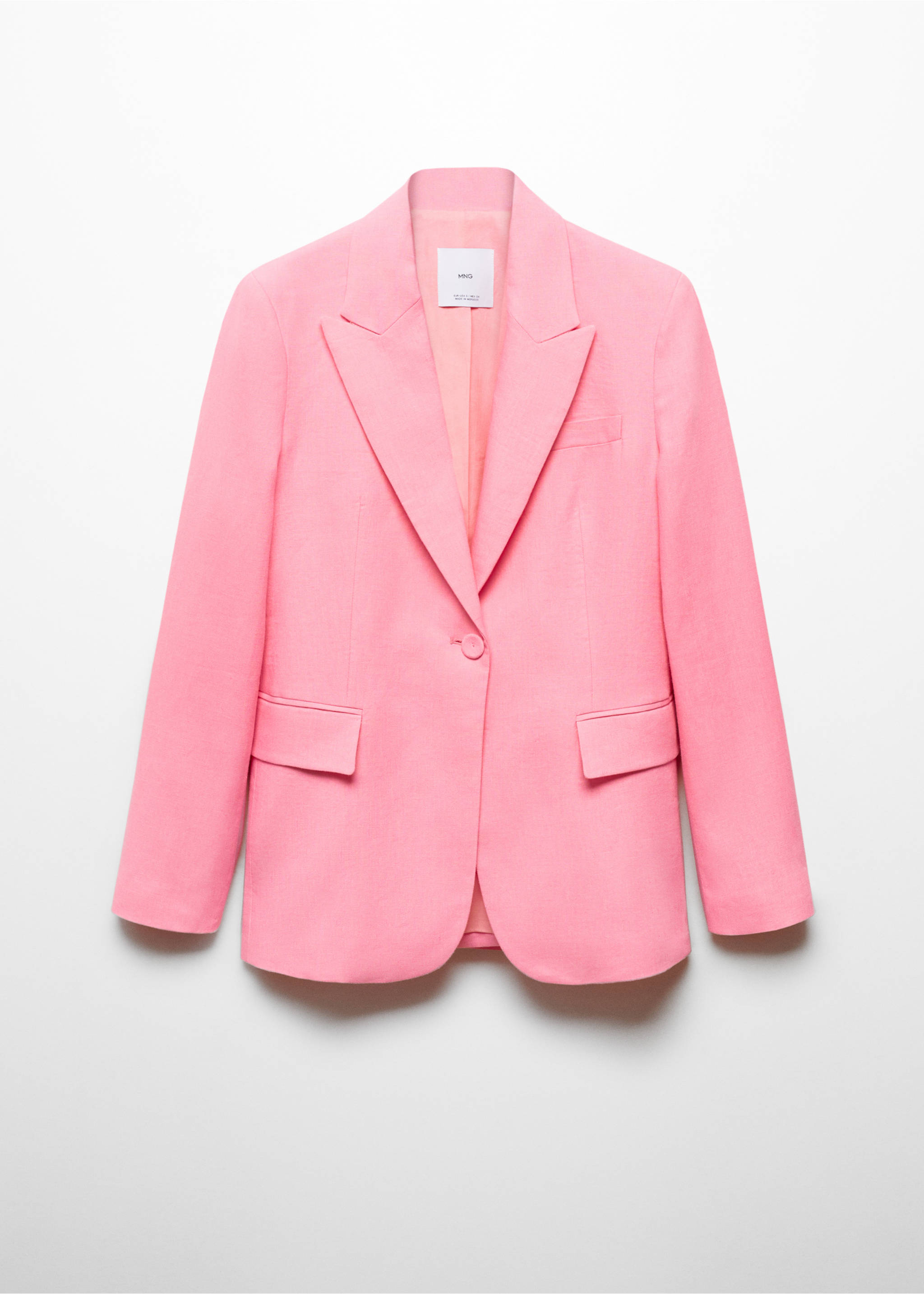 Blazer suit 100% linen - Article without model, Pink. Ref: 67096345-00.