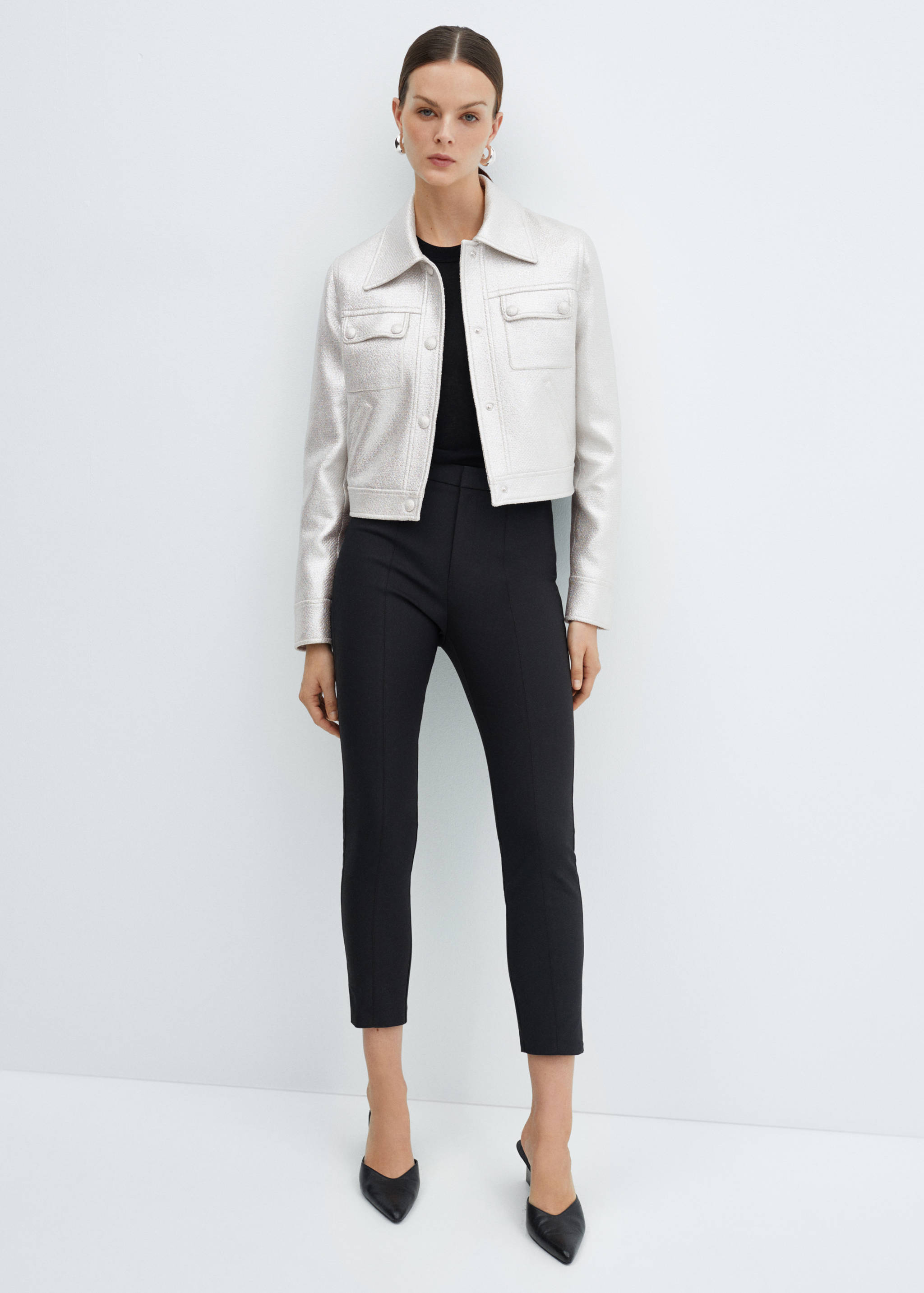 Chaqueta metalizada bolsillos - Detalle del artículo 2