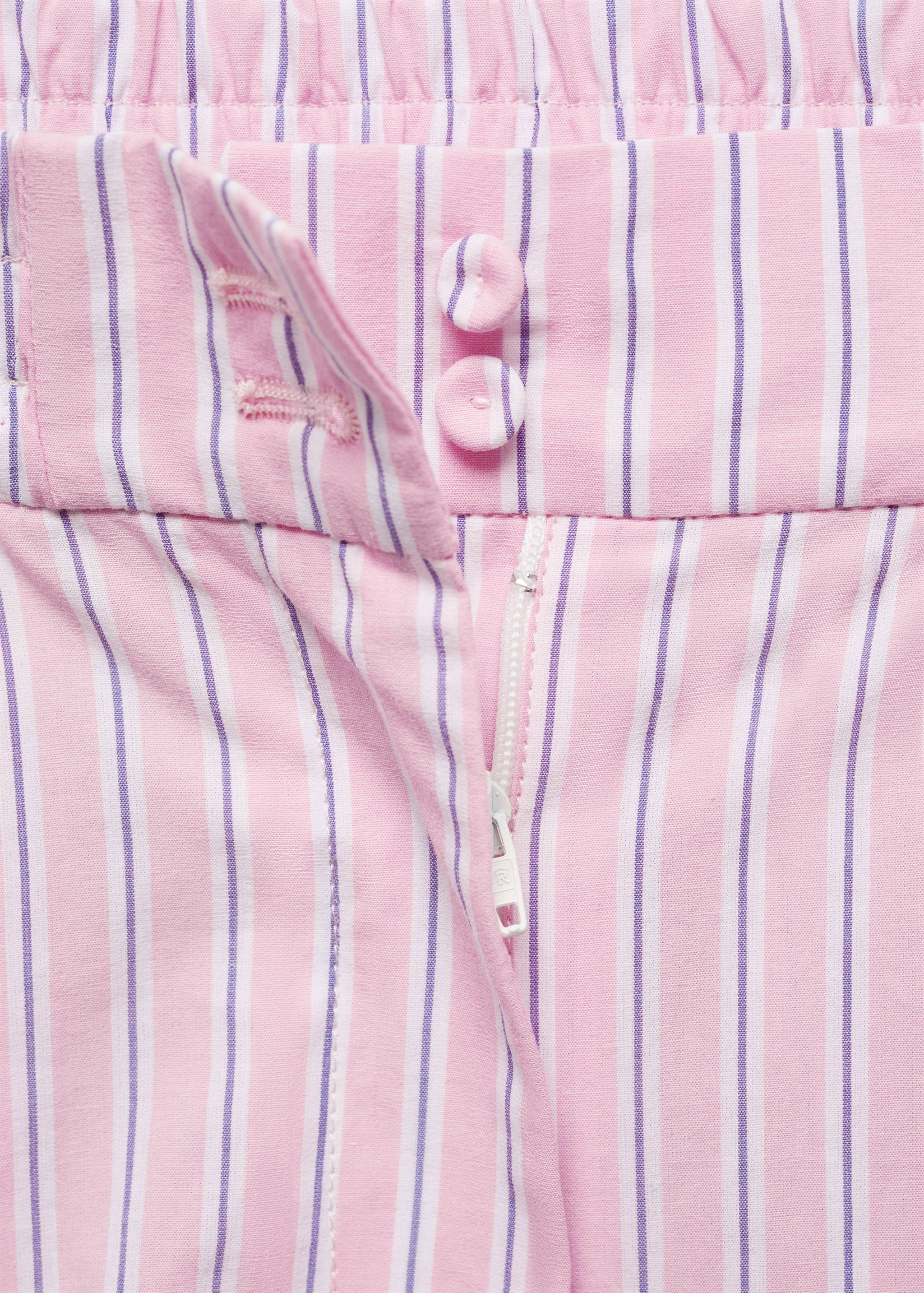 Striped cotton shorts - Details of the article 8
