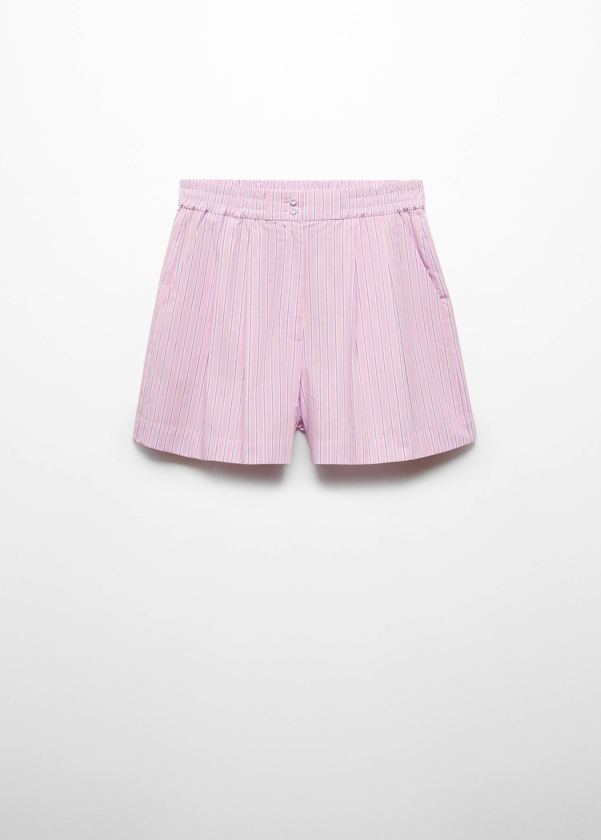 Striped cotton shorts - Article without model