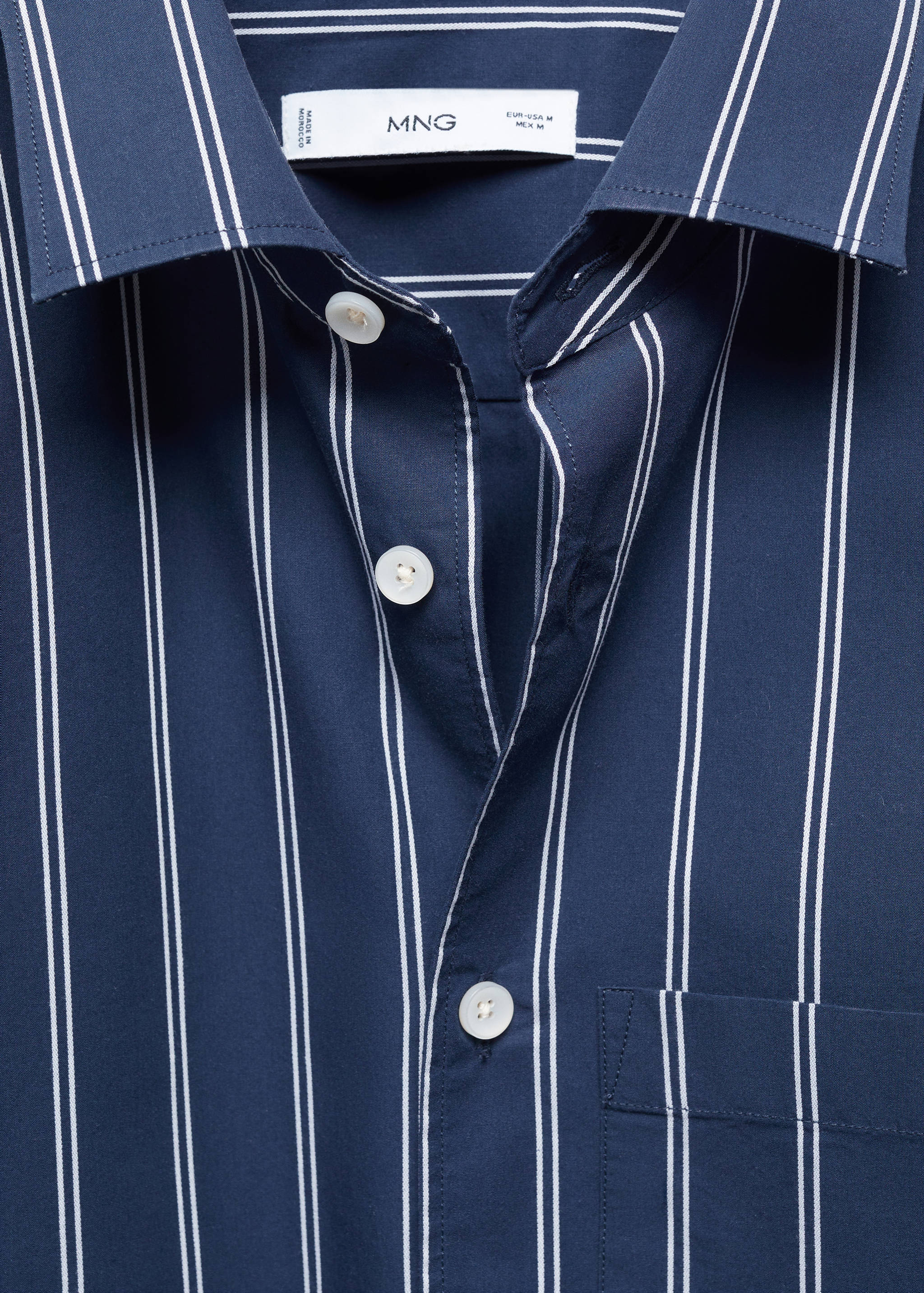 Classic-fit striped cotton shirt - Details of the article 8