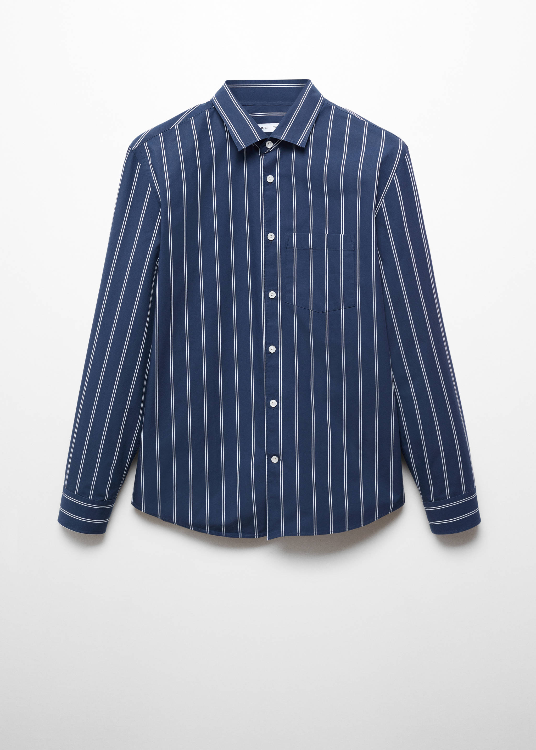 Classic-fit striped cotton shirt - Article without model