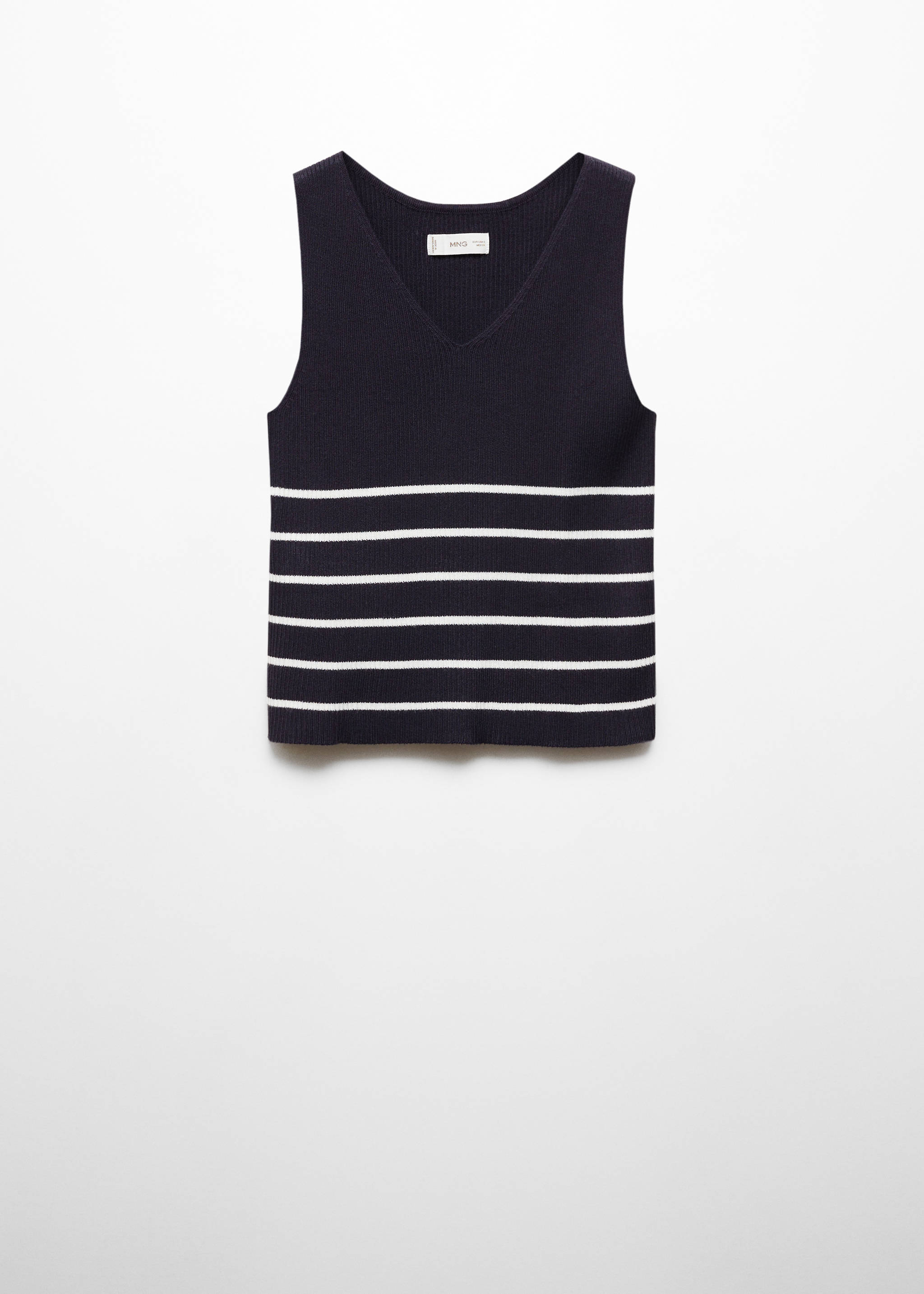 Striped strapless top - Article without model