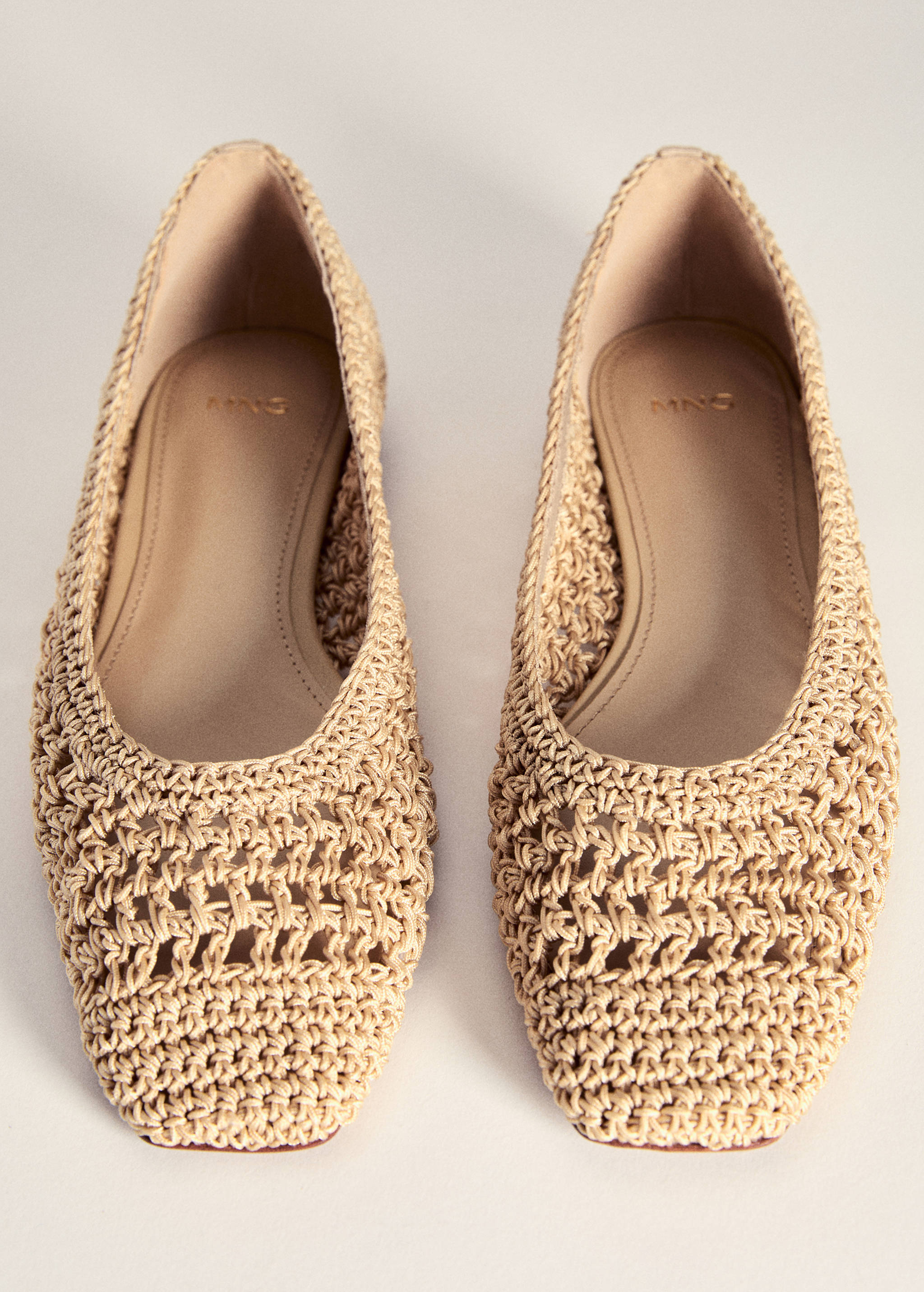 Square-toe braided ballet flats - Details of the article 5