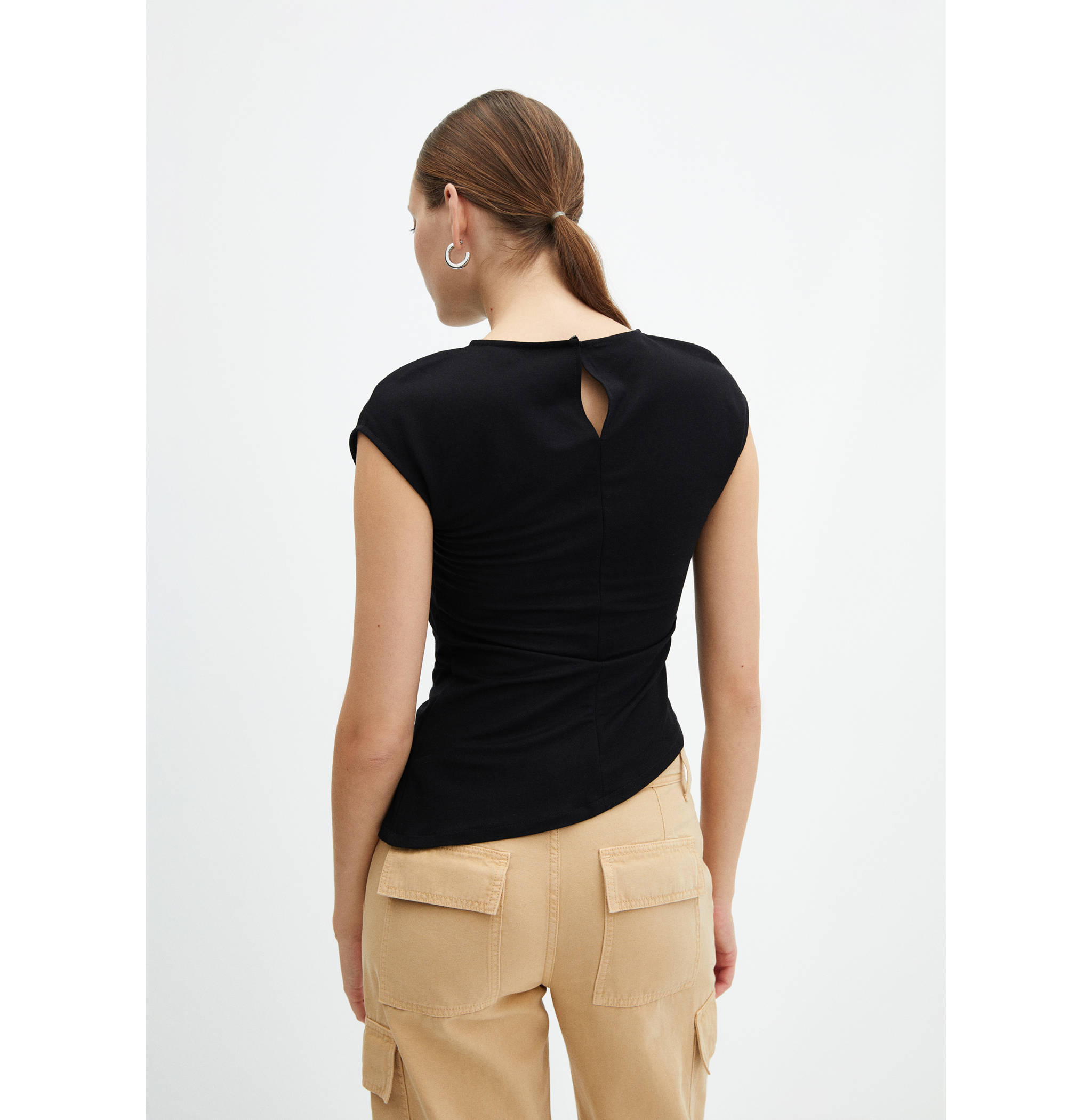 Knit asymmetric top - Reverse of the article