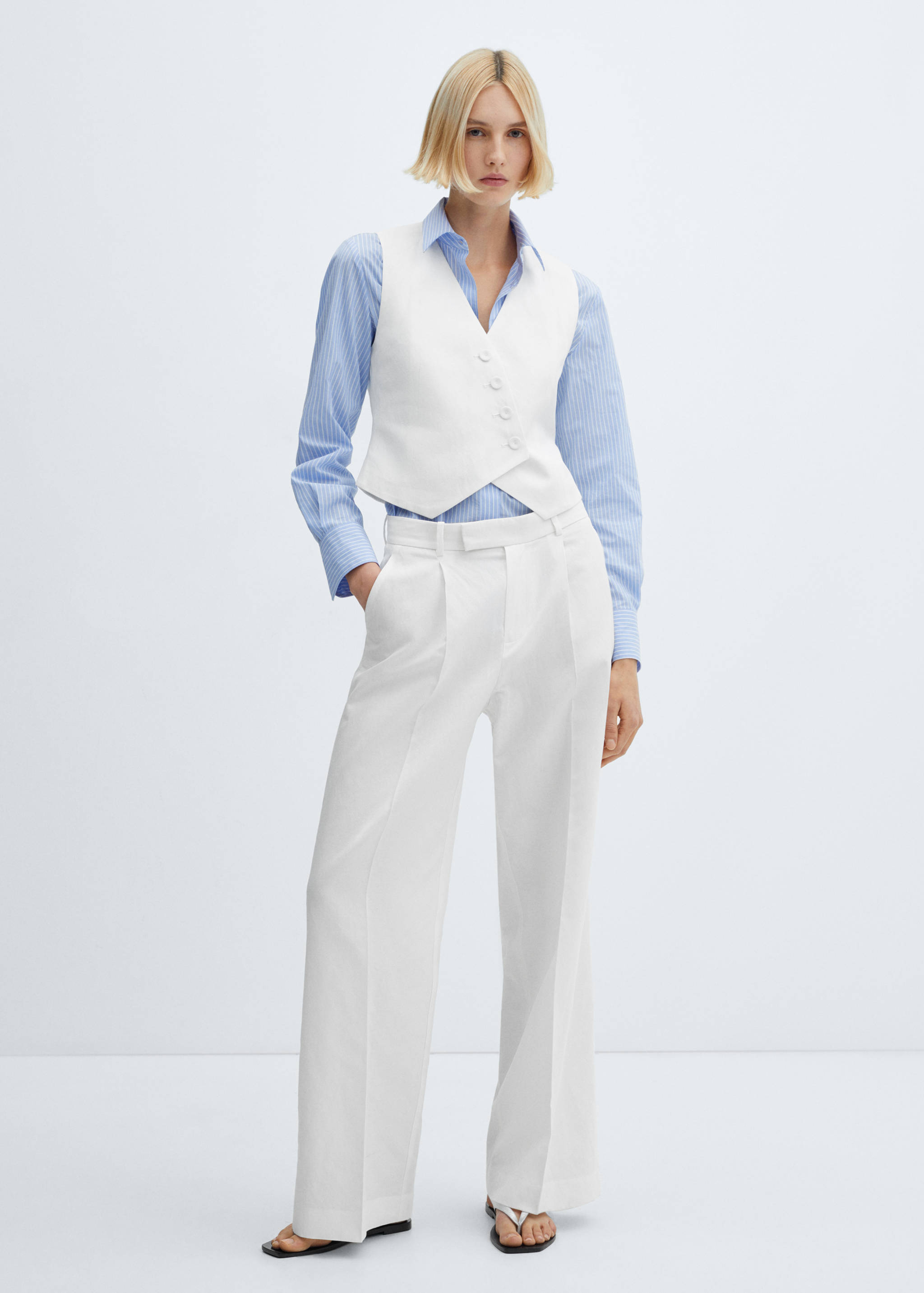 Double-breasted suit waistcoat - General plane