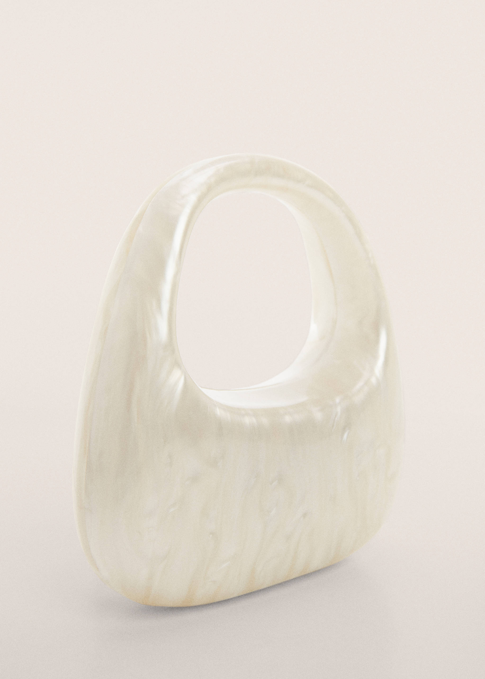 Pearl-effect clutch bag - Medium plane