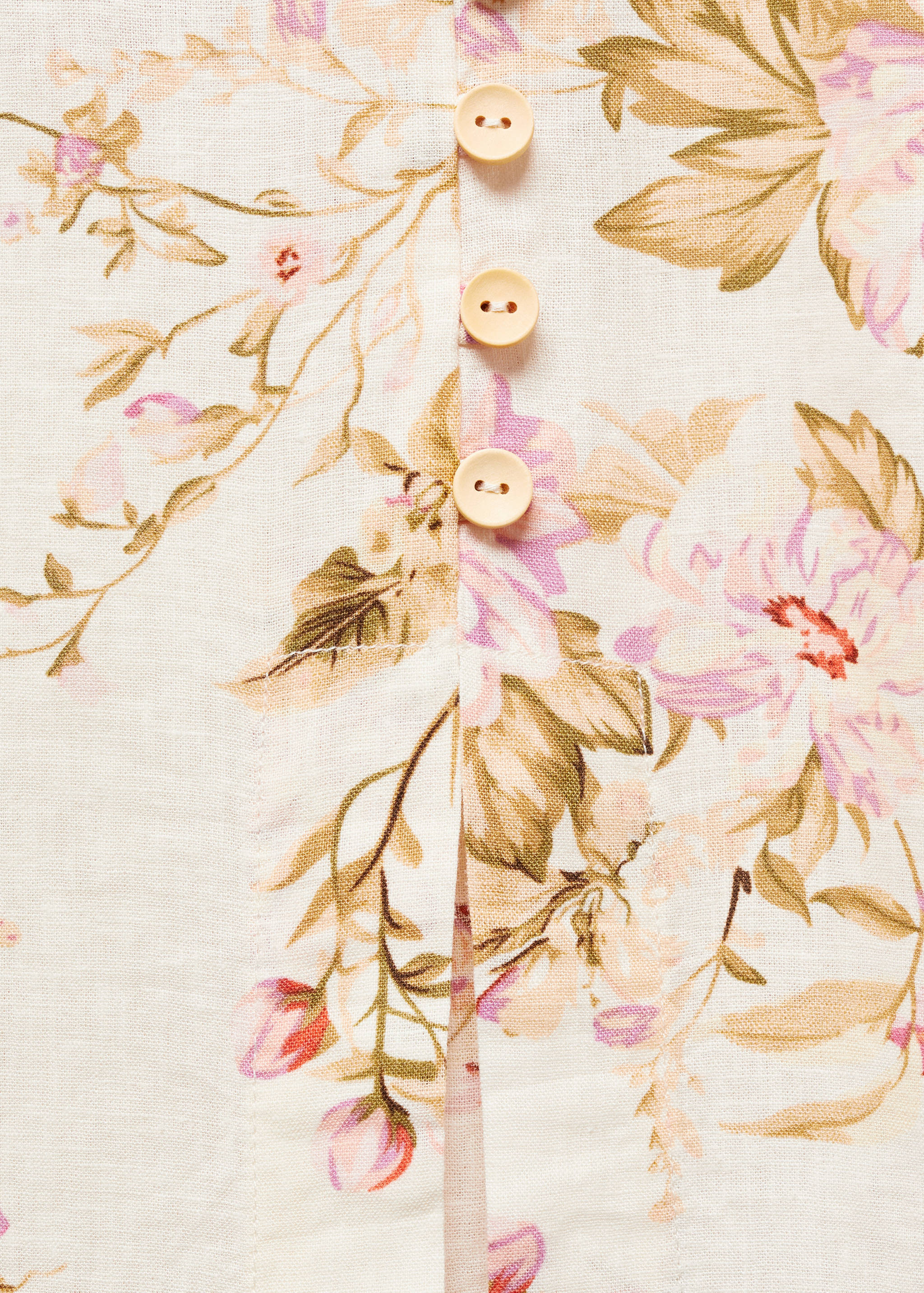 Linen skirt with slit - Details of the article 8