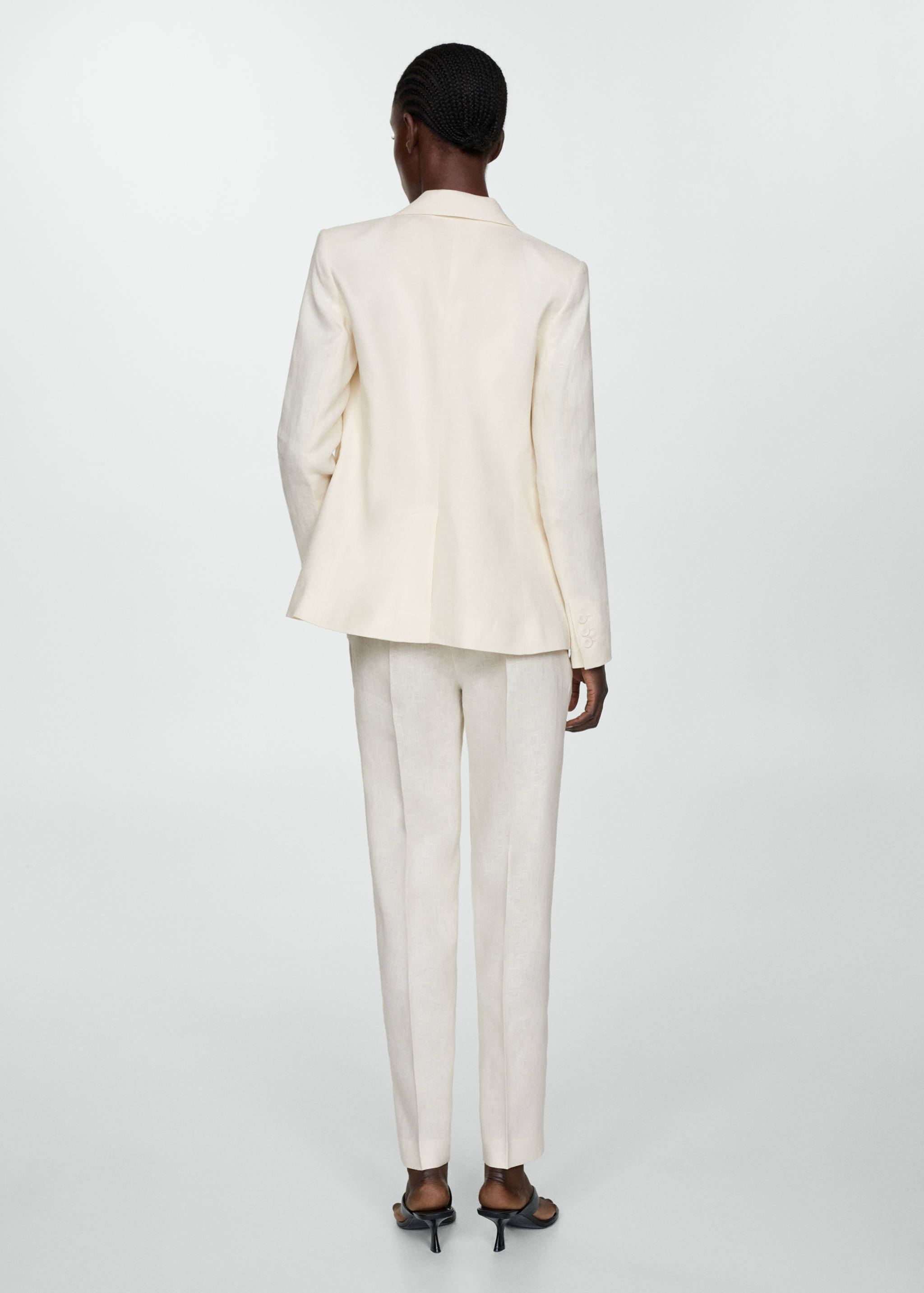 Linen suit trousers - Reverse of the article