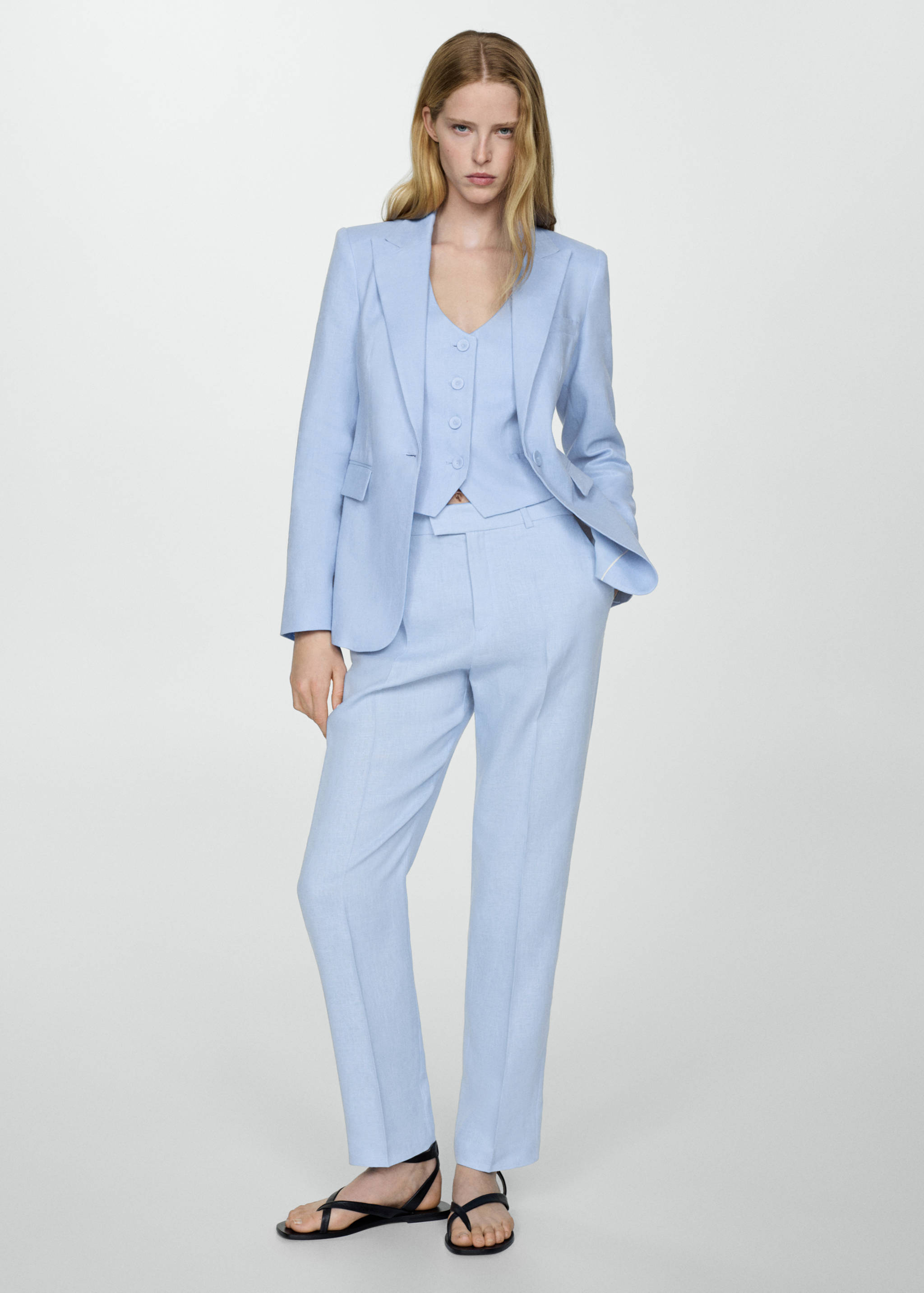 Linen suit trousers - General plane