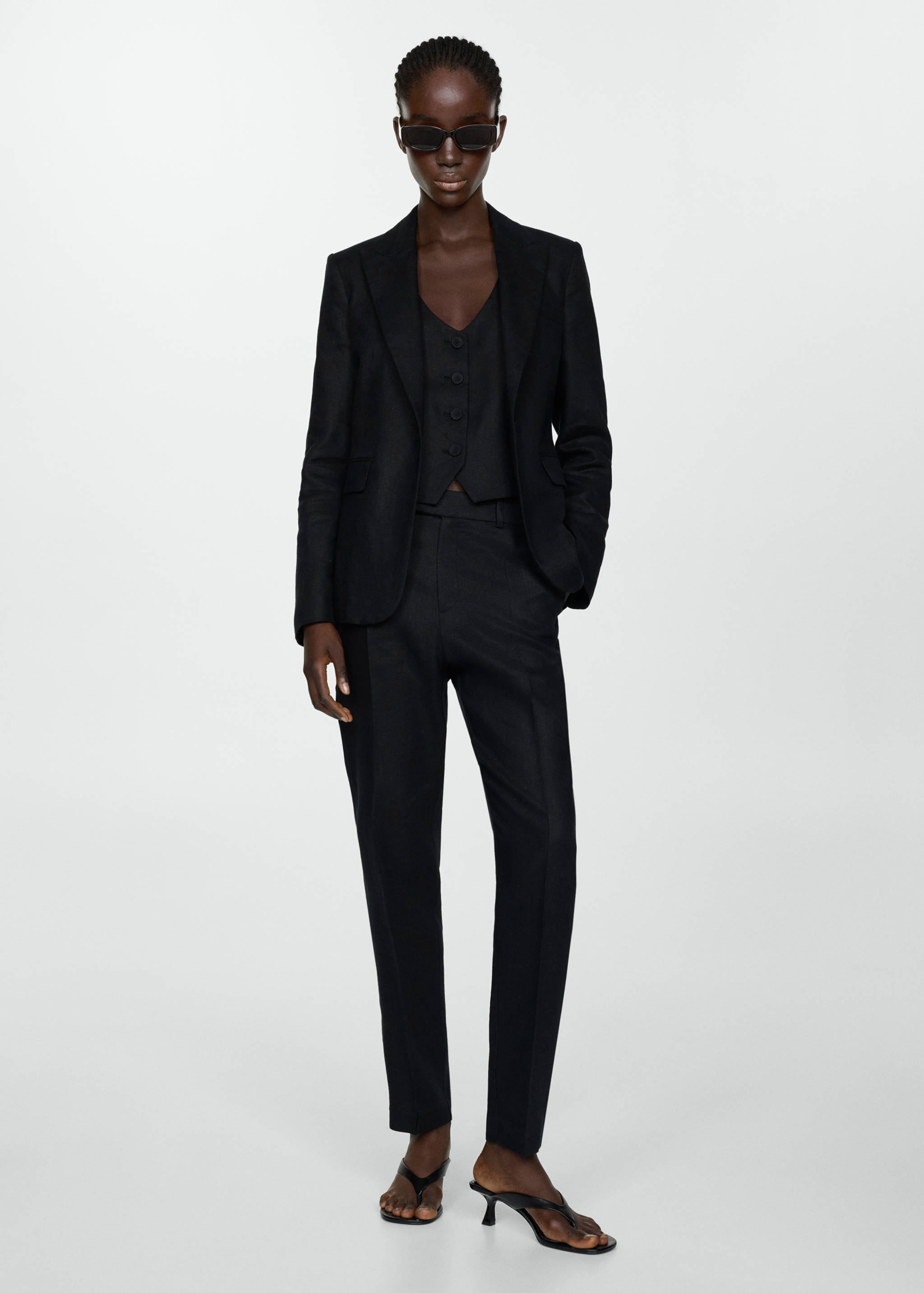 Linen suit trousers - General plane