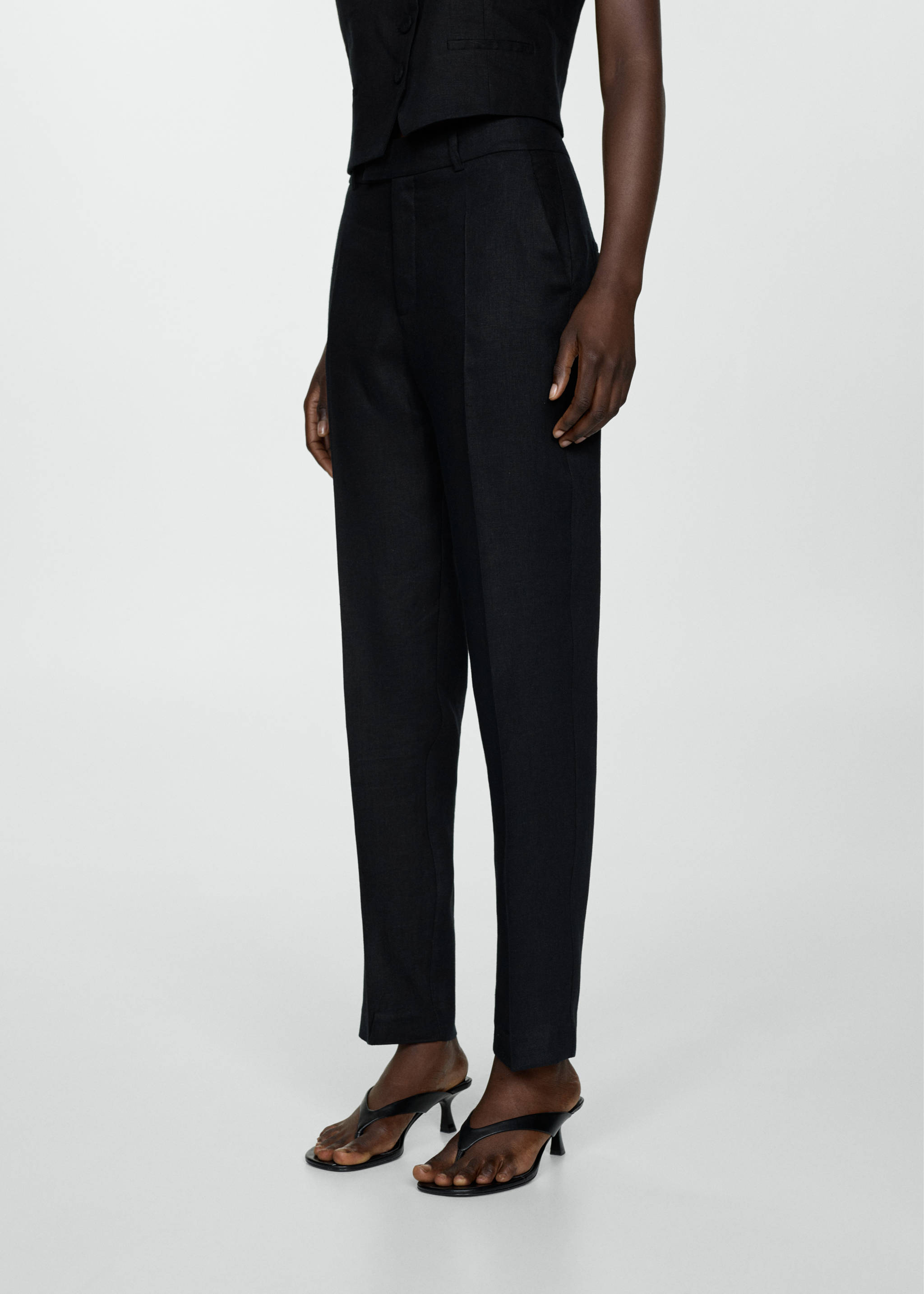 Linen suit trousers - Medium plane
