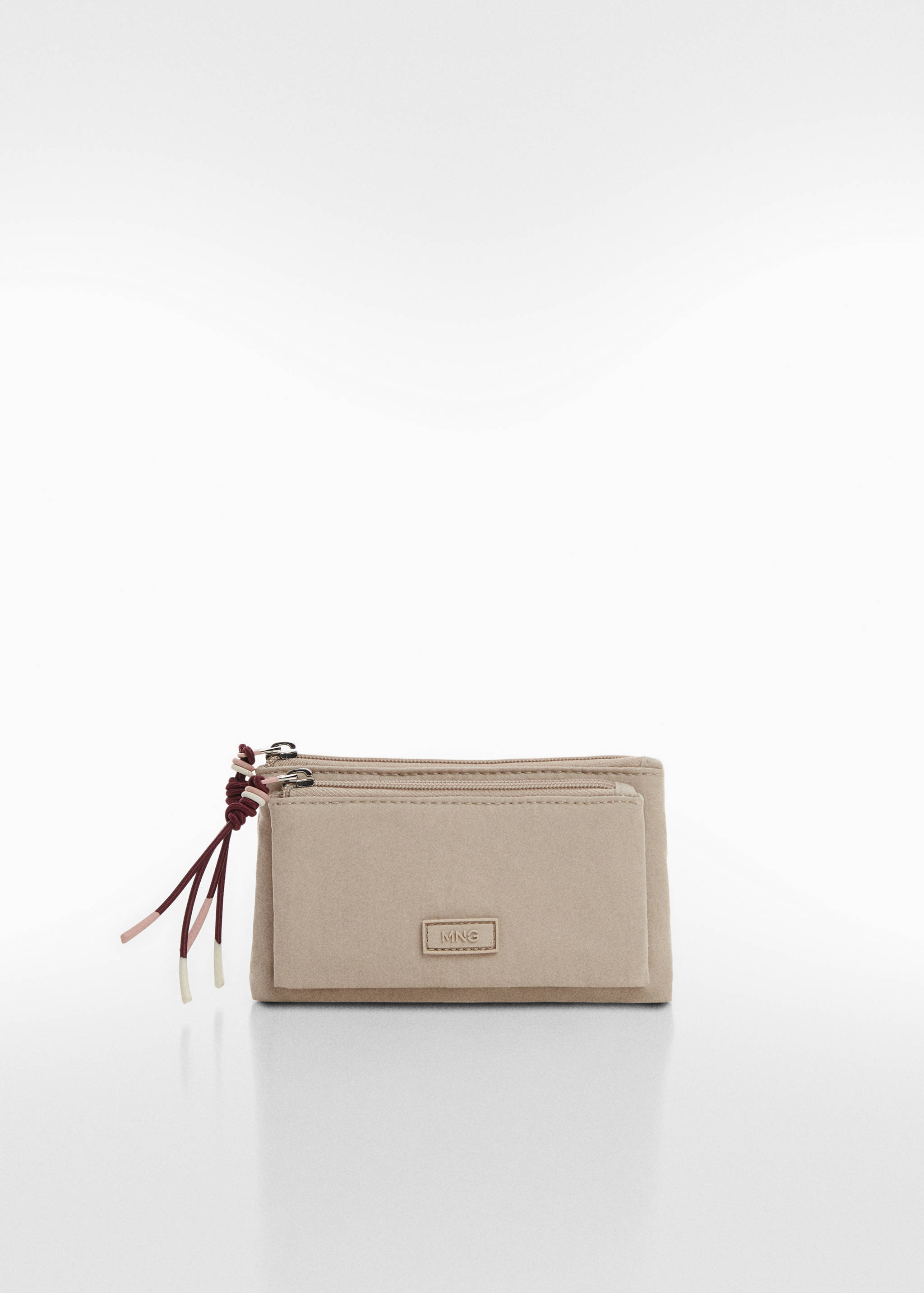 محفظة نقود معدنية مزدوجة مع شعار - منتج دون نموذج