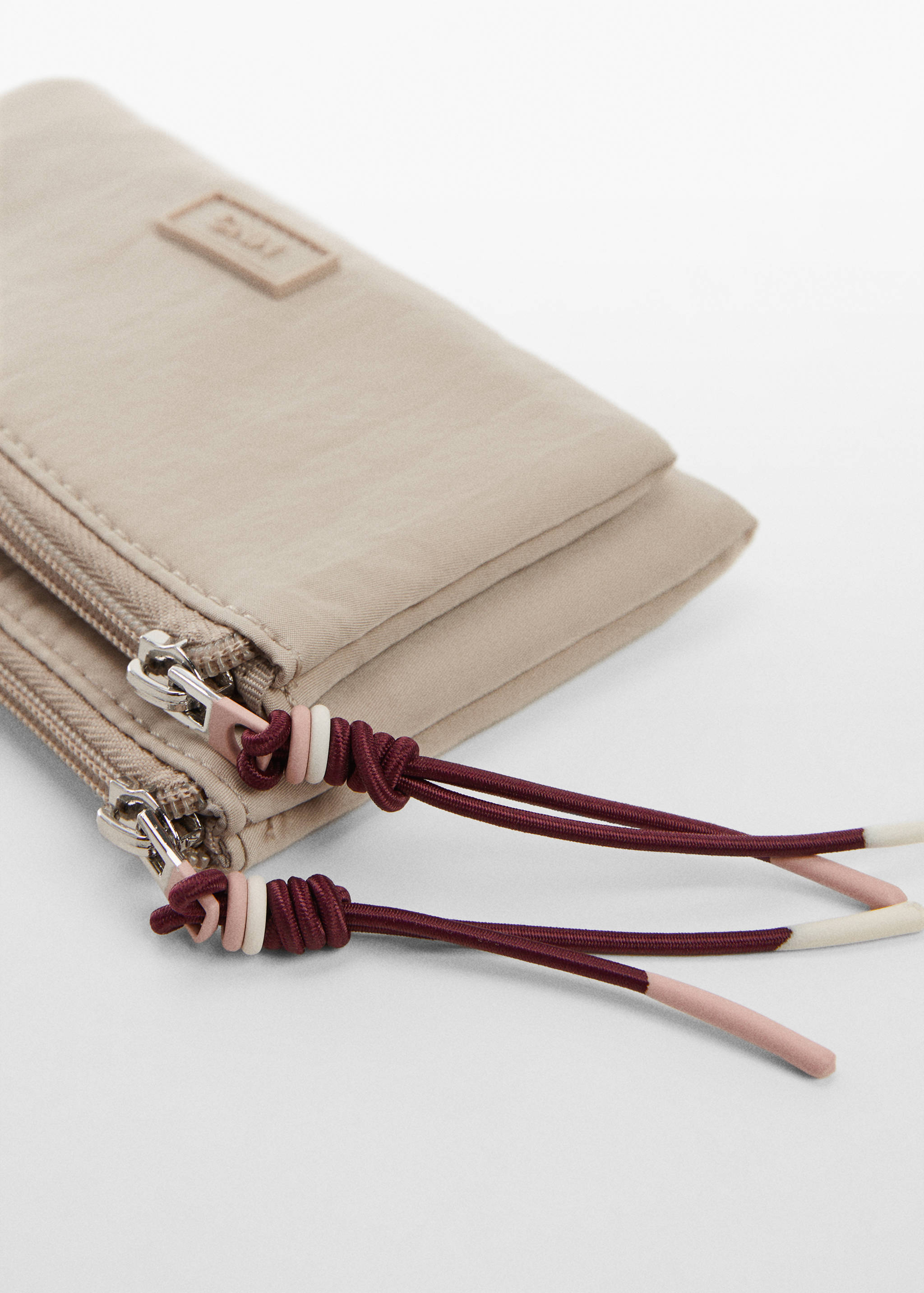 محفظة نقود معدنية مزدوجة مع شعار - تفاصيل المنتج 1