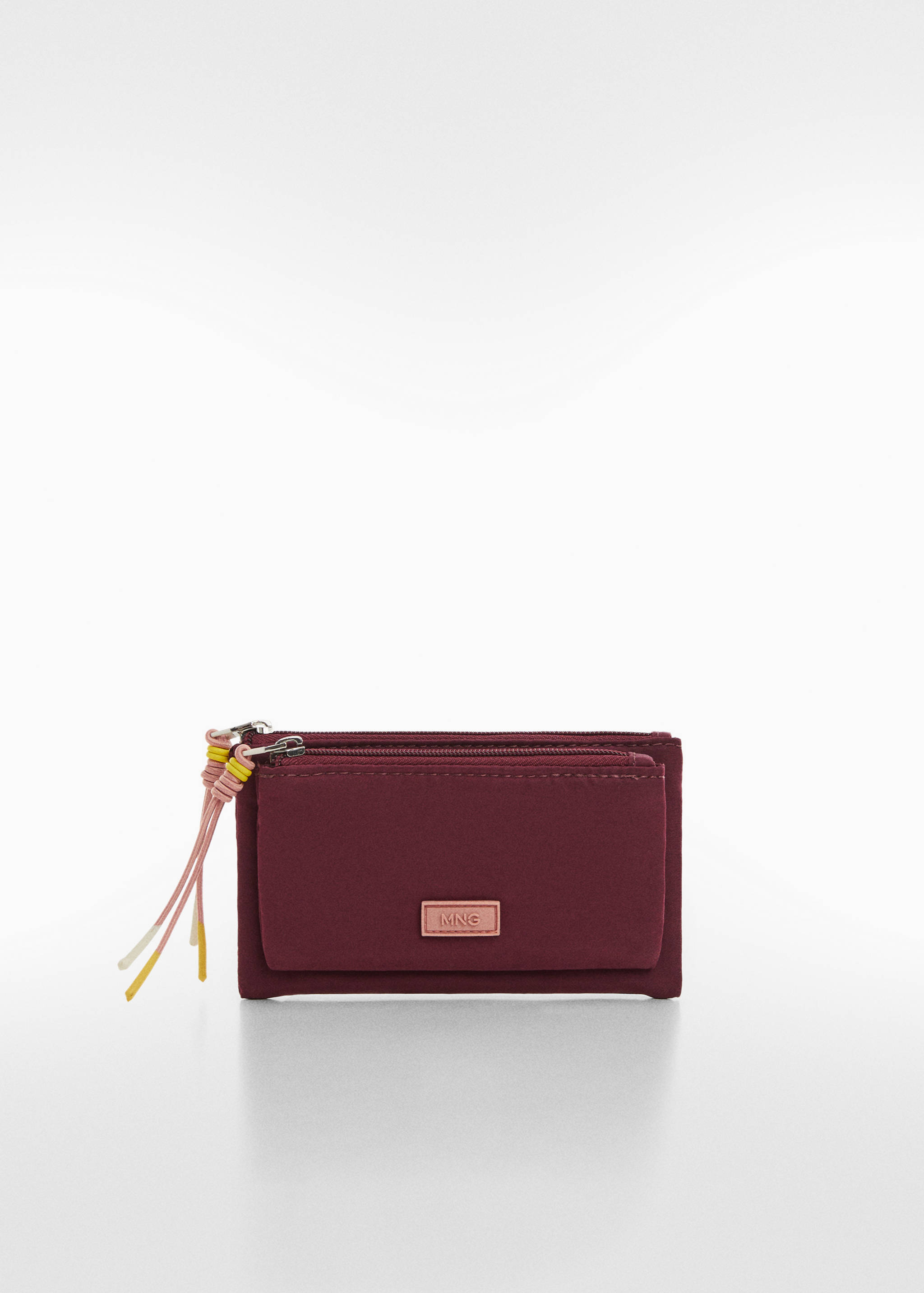 محفظة نقود معدنية مزدوجة مع شعار - منتج دون نموذج