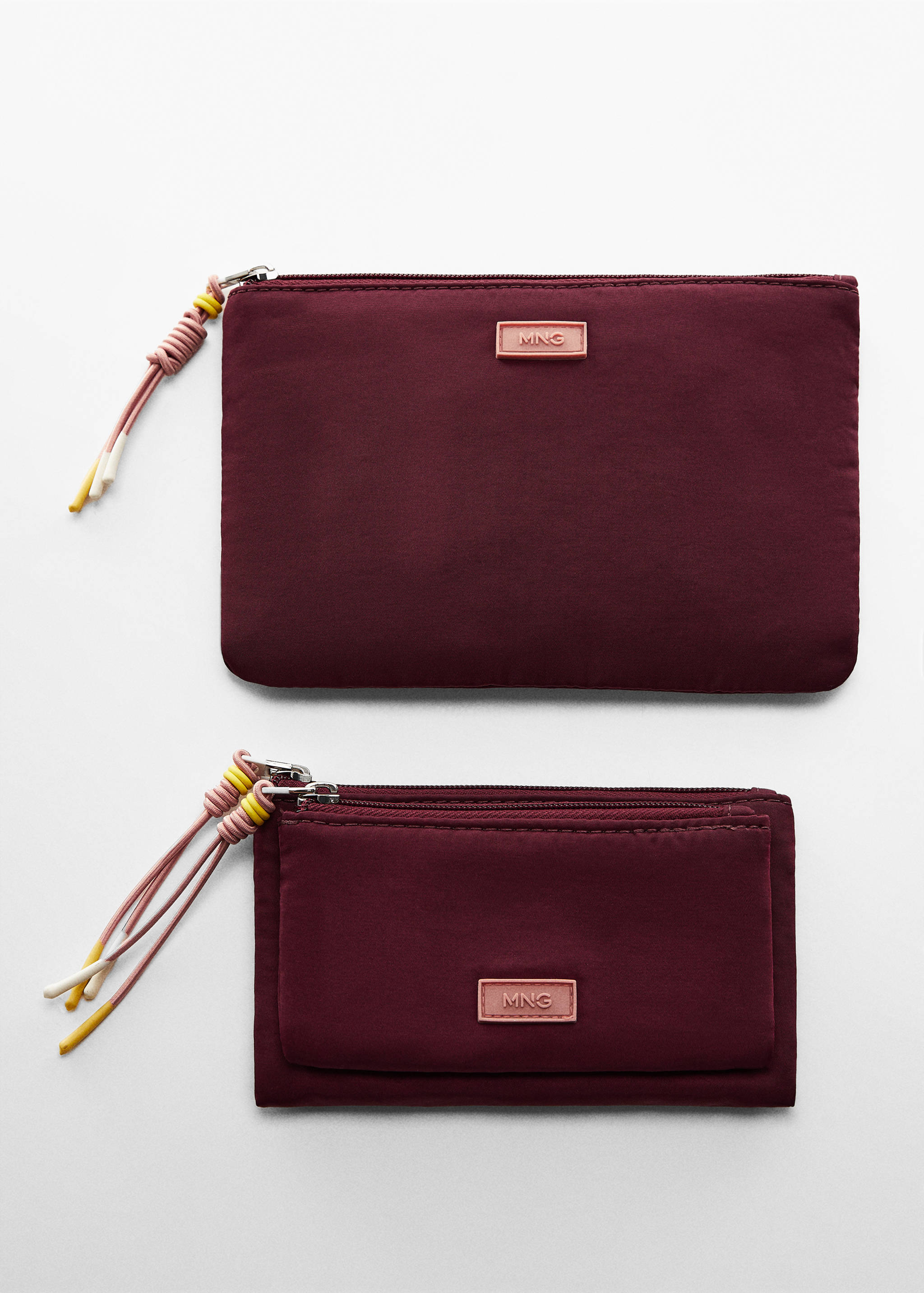 محفظة نقود معدنية مزدوجة مع شعار - تفاصيل المنتج 1