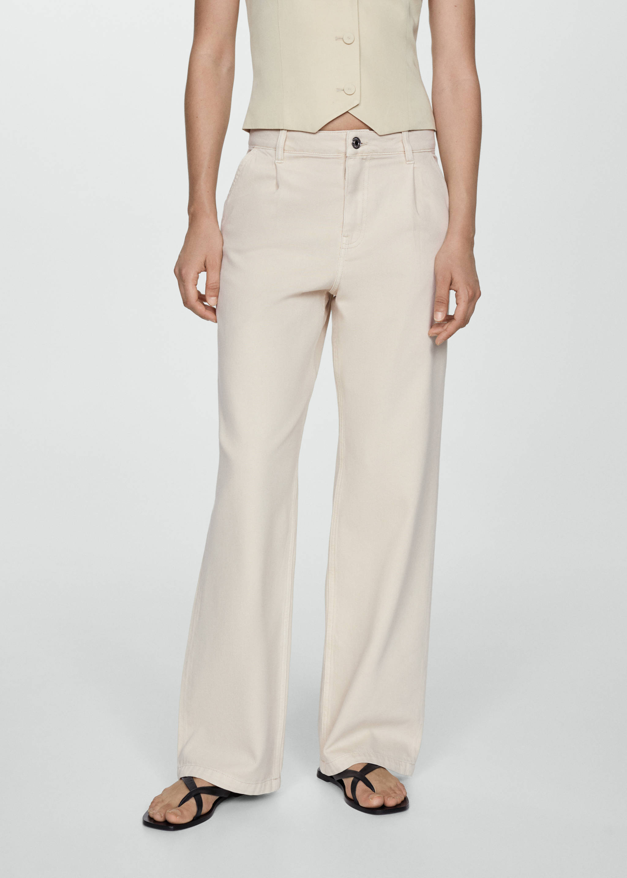 Texans rectes pinces - Pla mig