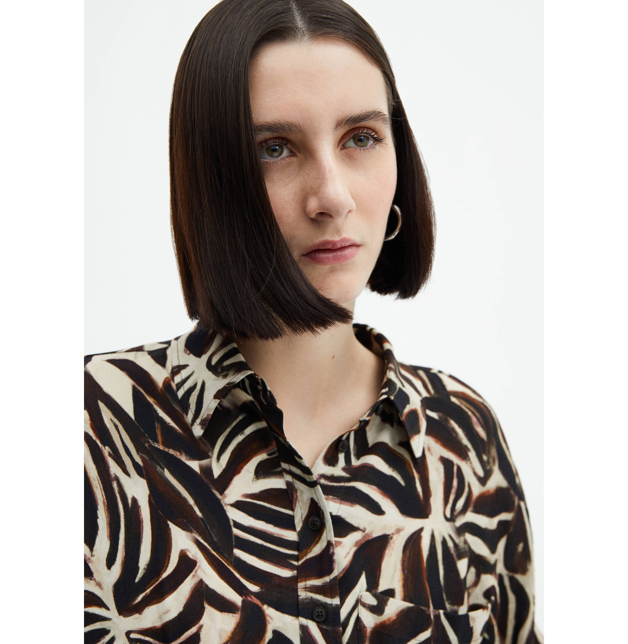 Flowy printed shirt - Details of the article 1