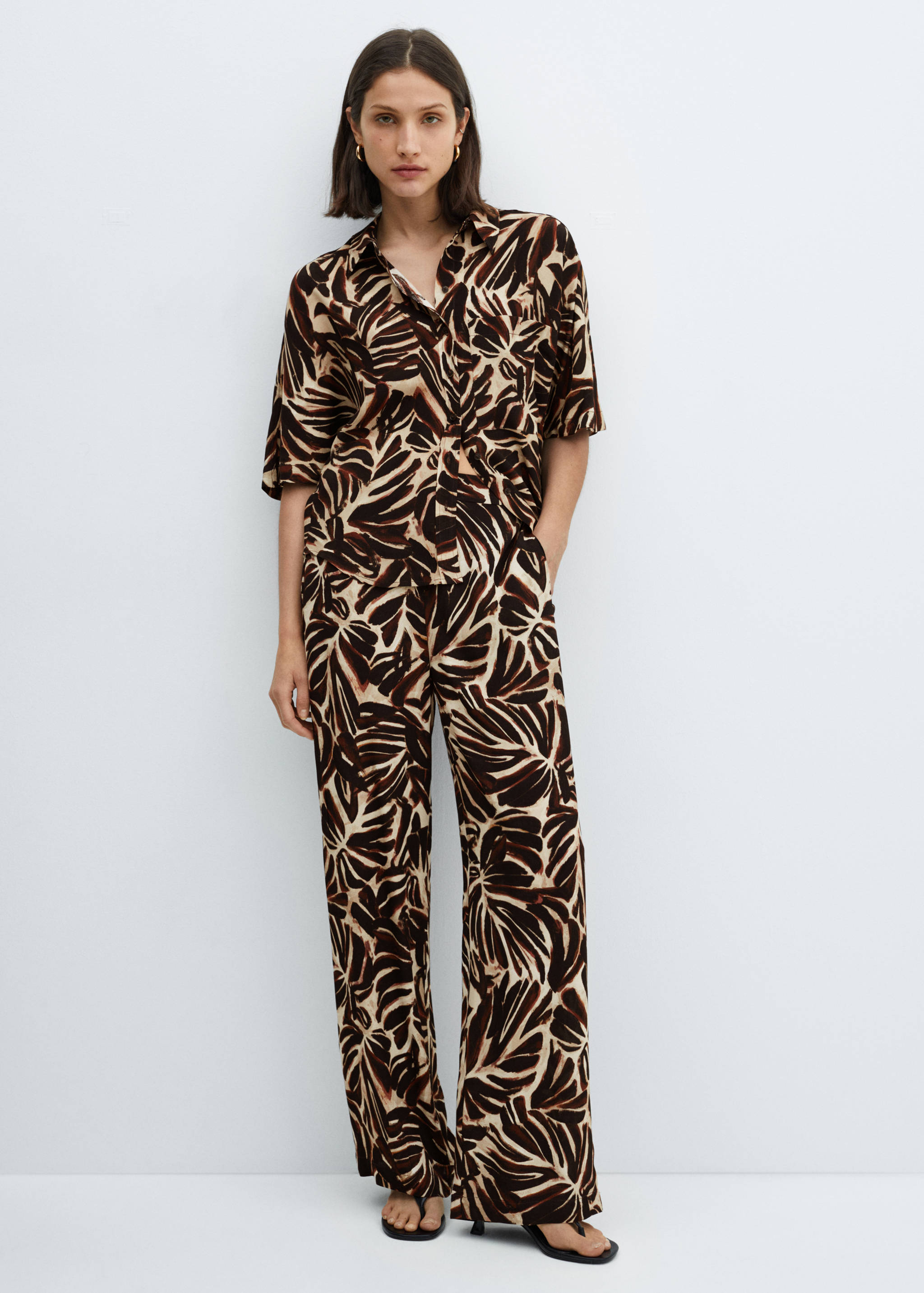 Flowy printed shirt - Details of the article 2