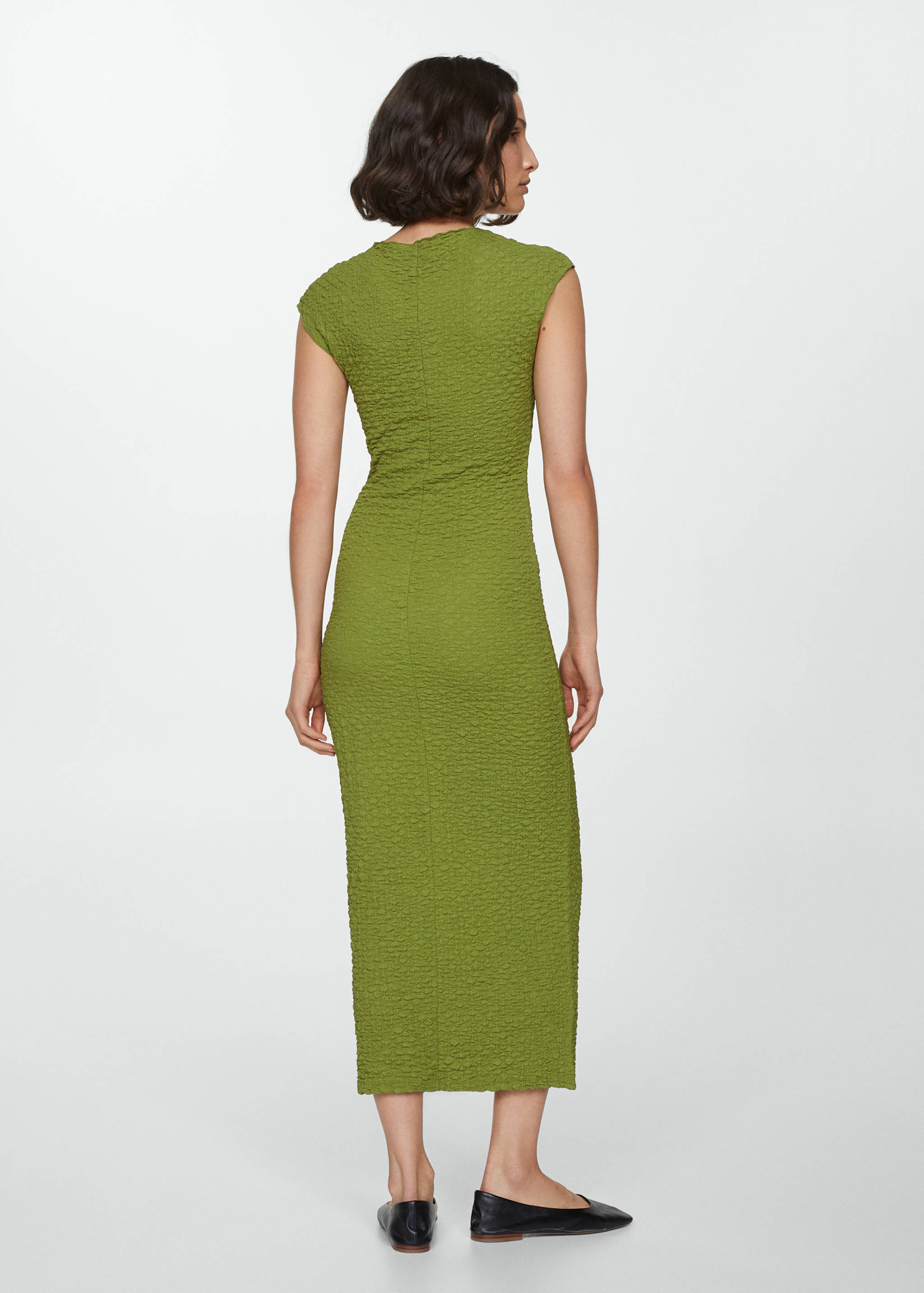 Long textured dress - Reverse of the article