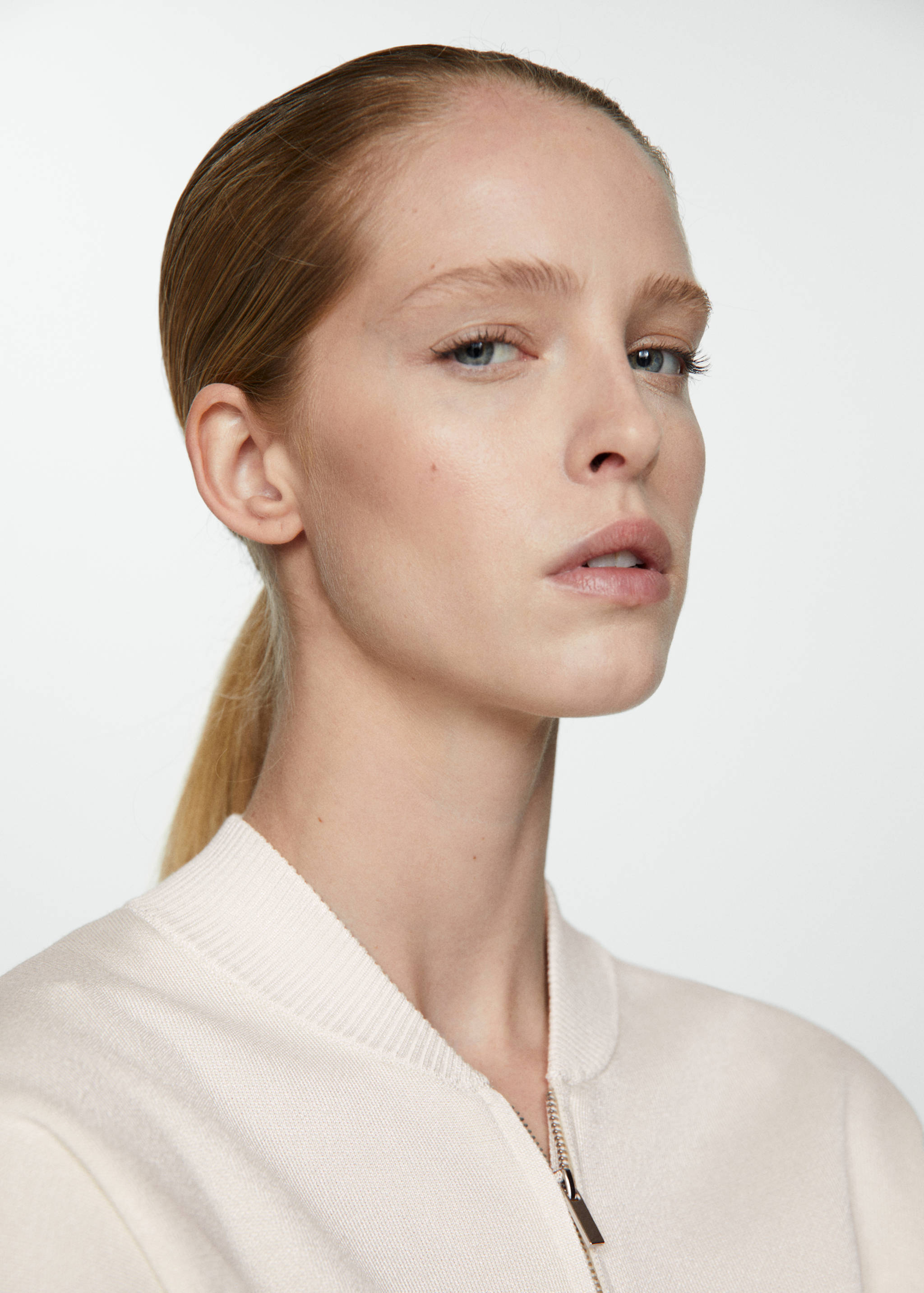 Zipped knit cardigan - Details of the article 1