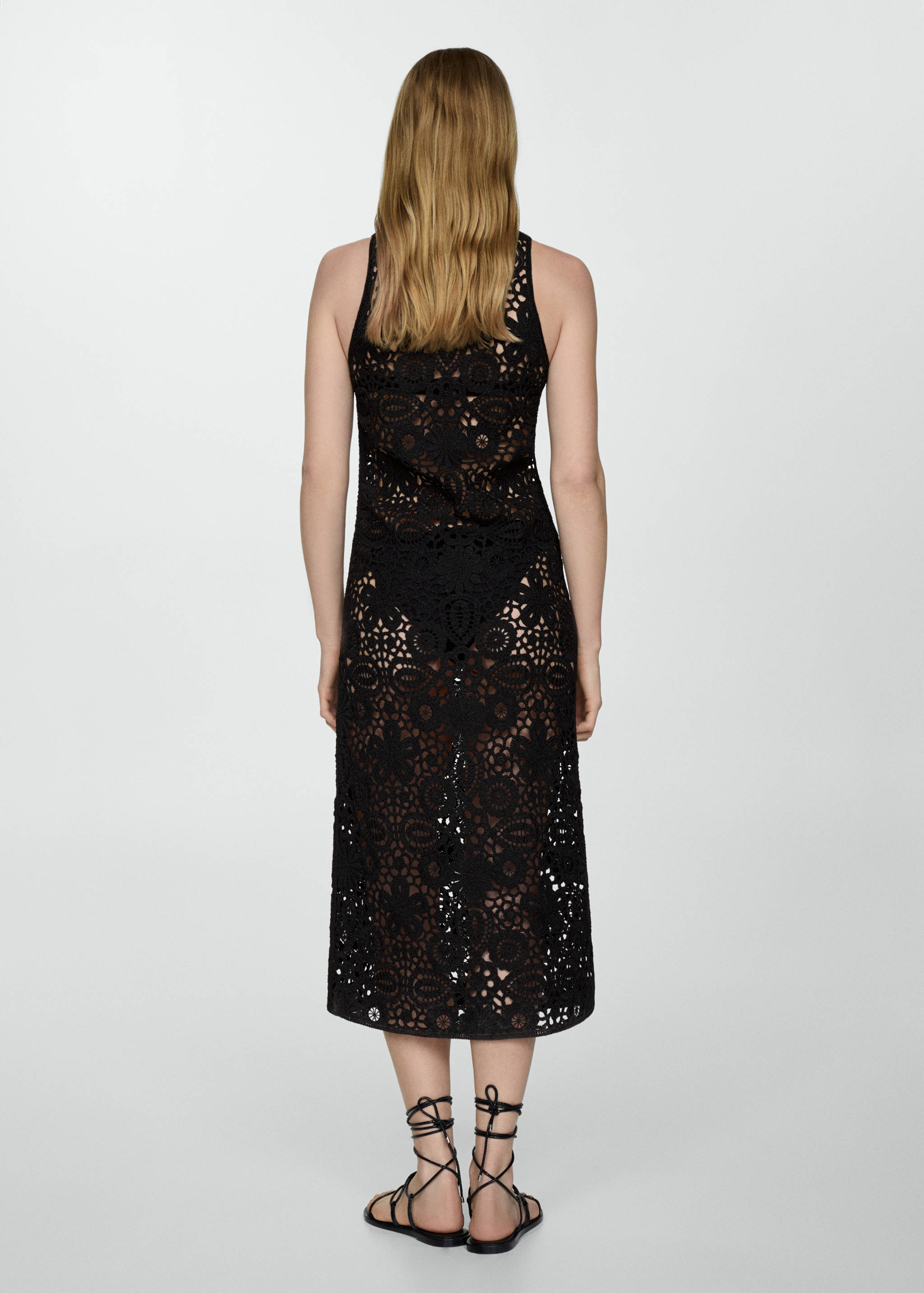 Crochet midi-dress - Reverse of the article
