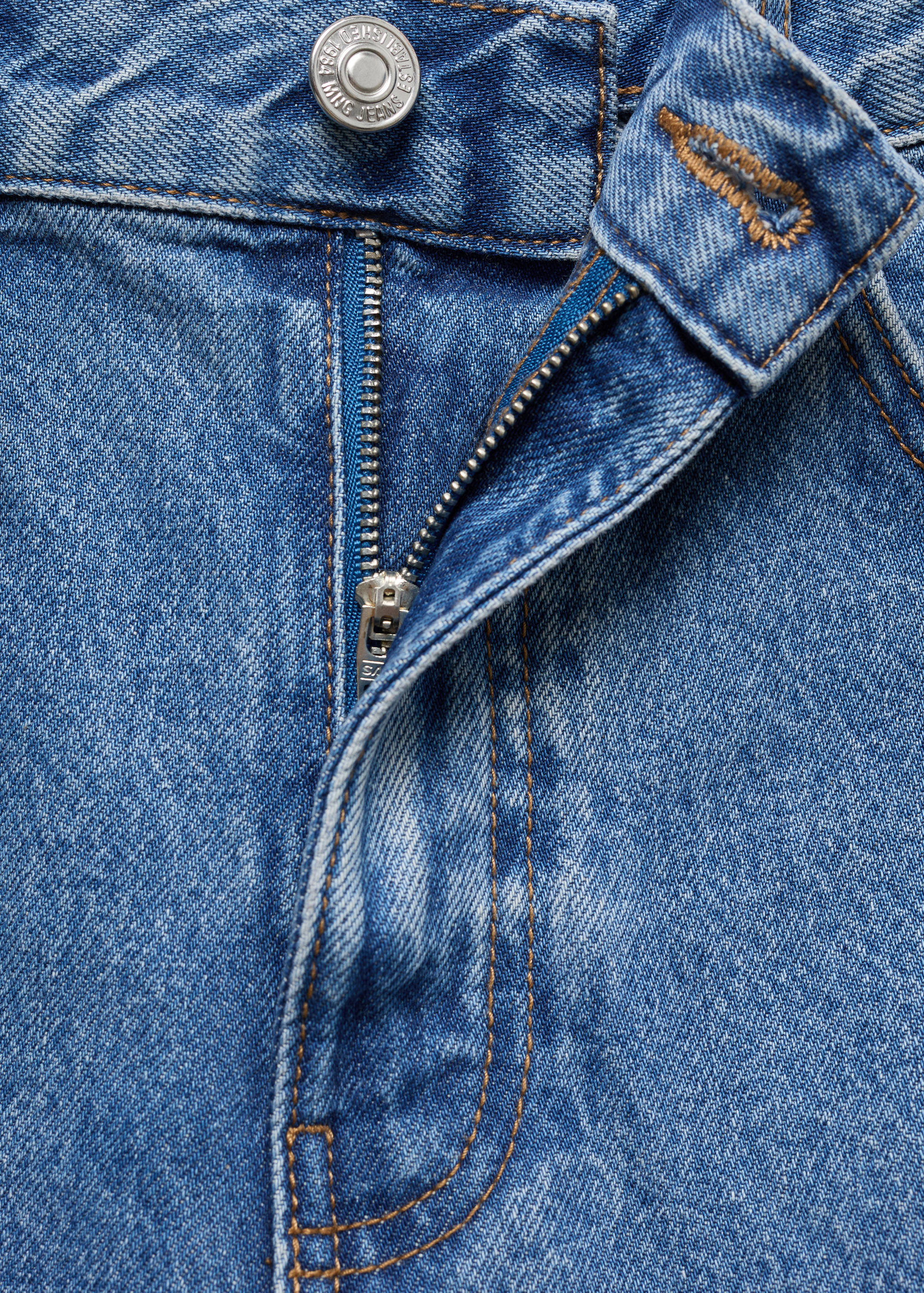 High-rise denim shorts - Details of the article 8