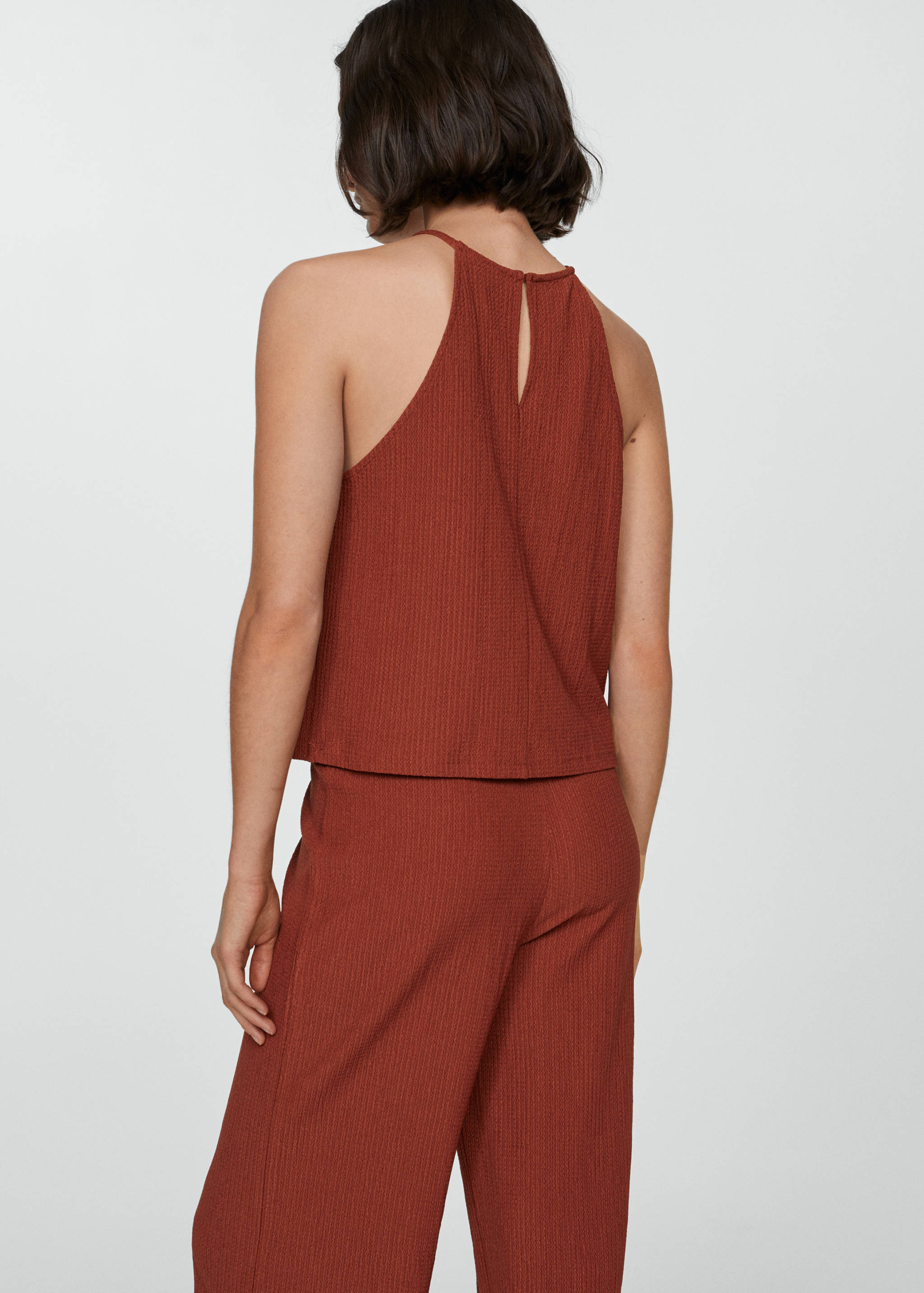 Ruched-texture top - Reverse of the article