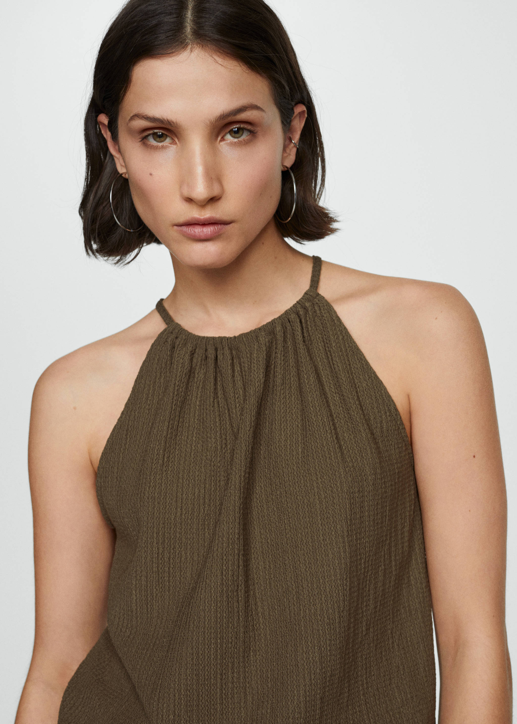 Ruched-texture top - Details of the article 1