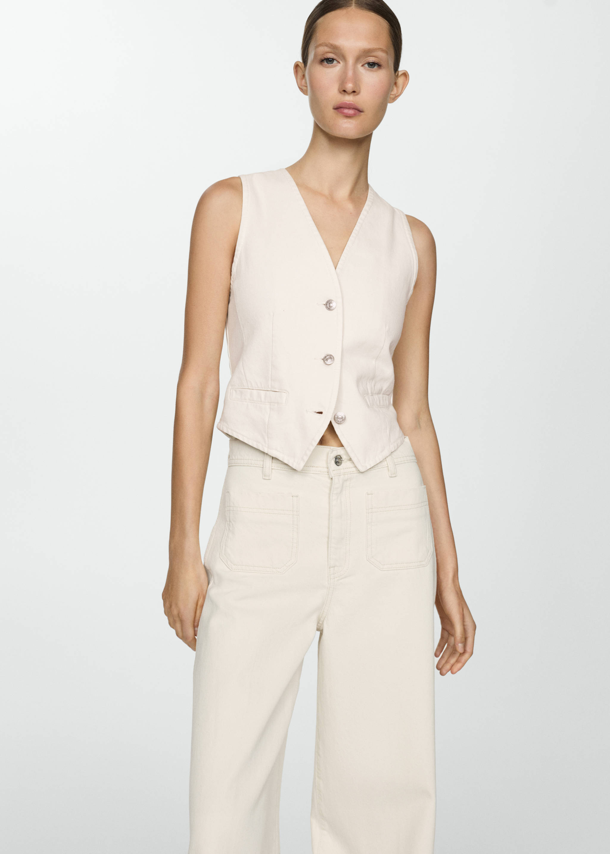 Jeans wideleg bolsillos - Detalle del artículo 1