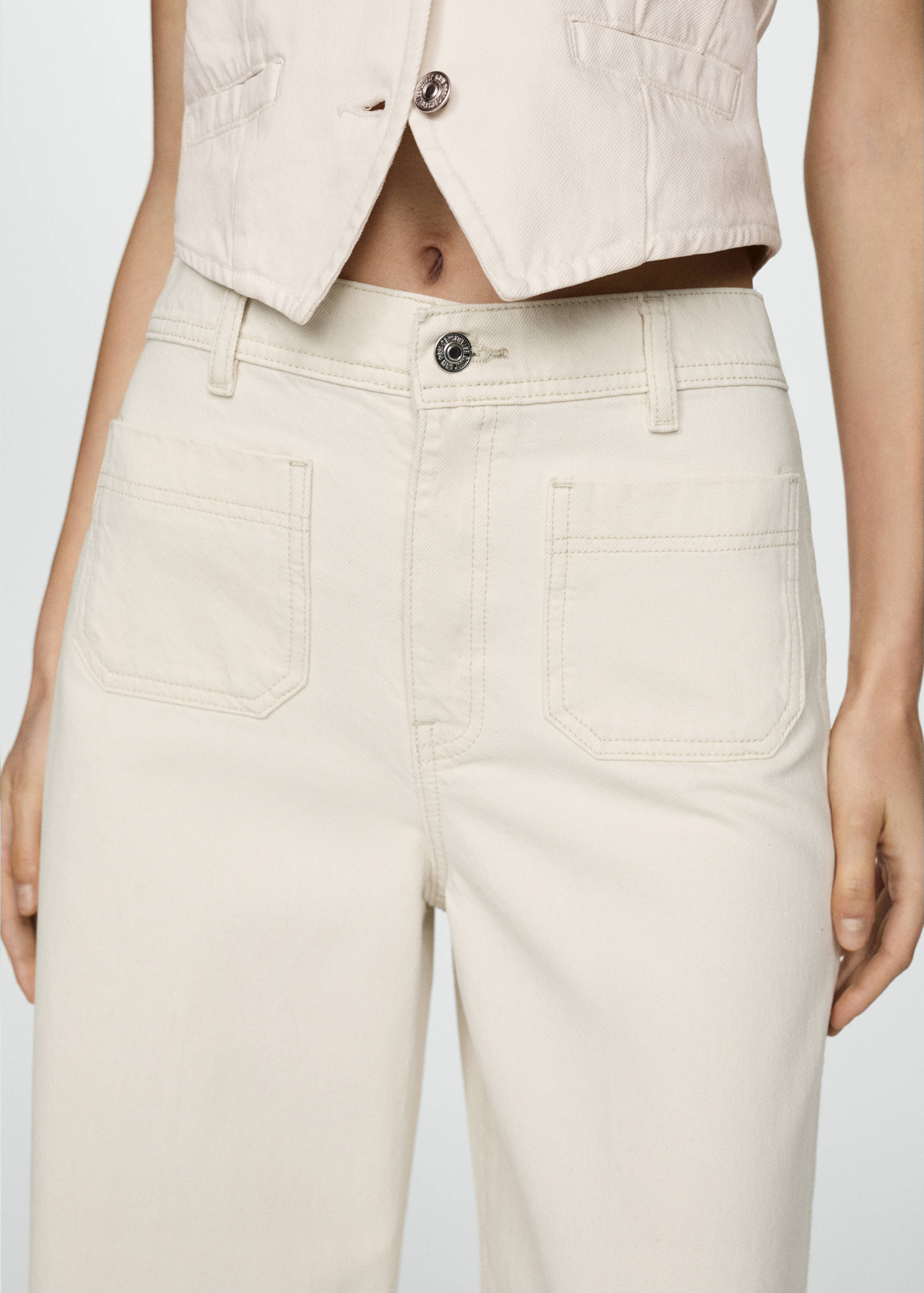 Jeans wideleg bolsillos - Detalle del artículo 4
