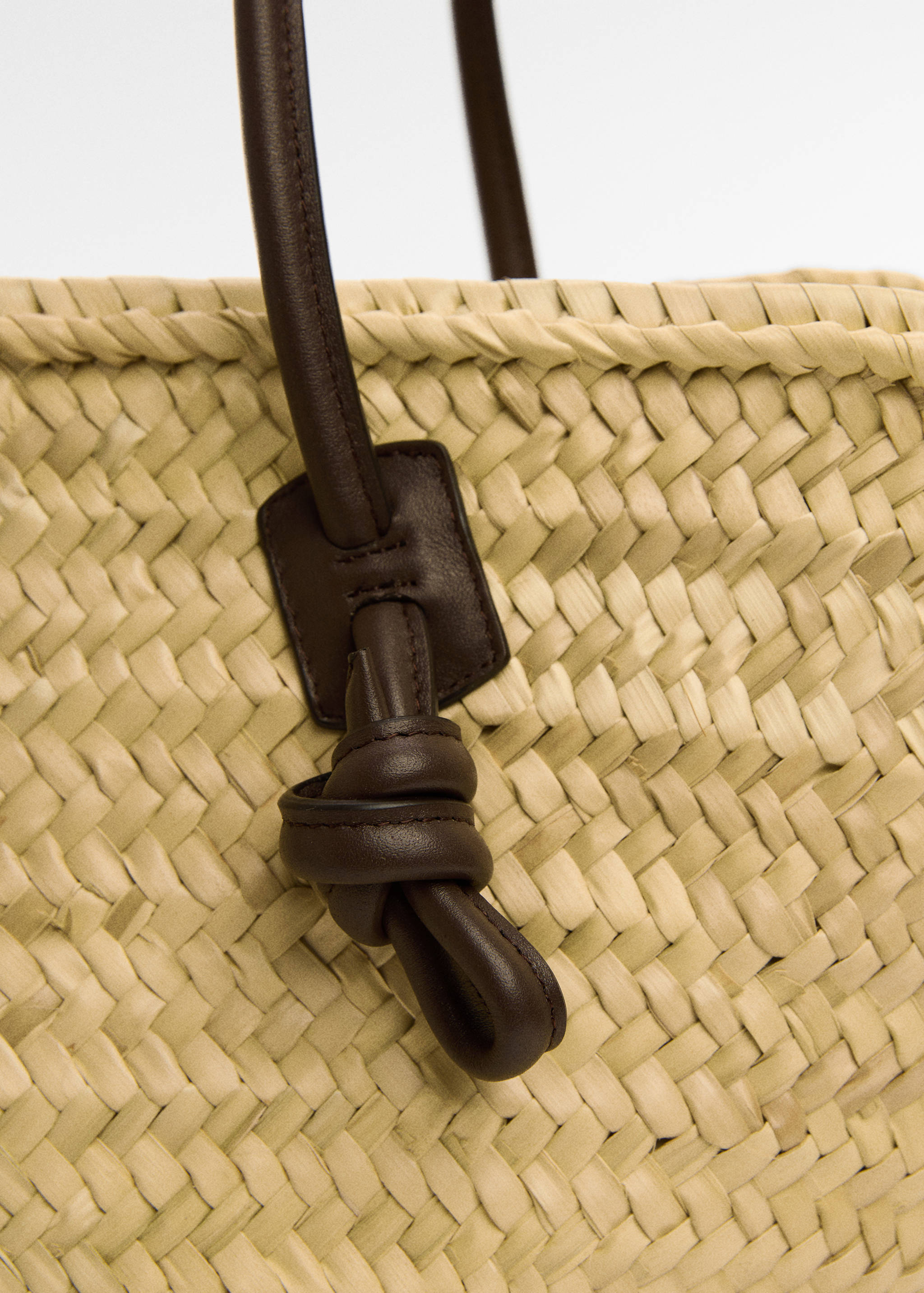 Leather basket bag - Details of the article 1
