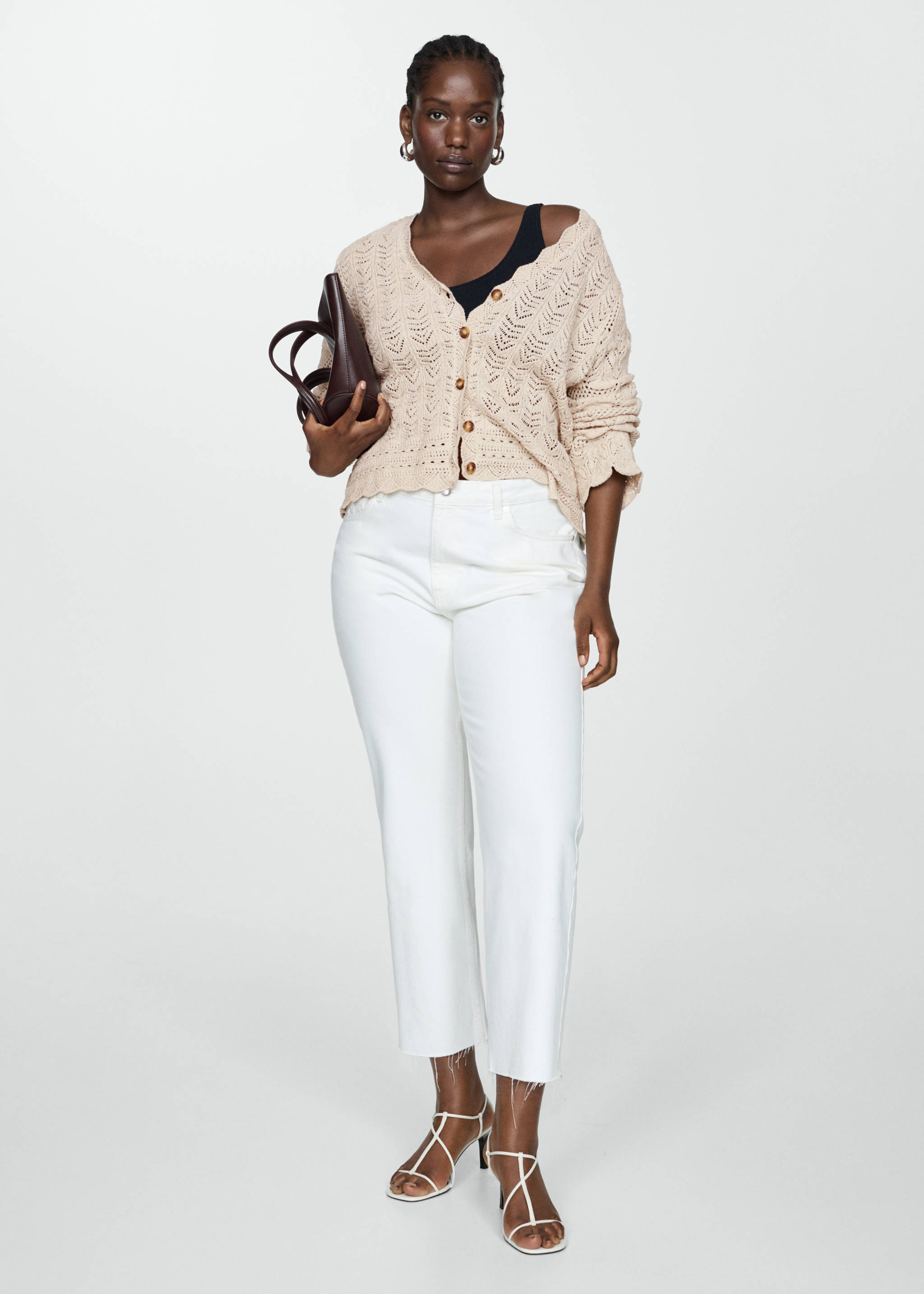 Кардиган с перфорацией - Деталь изделия 3