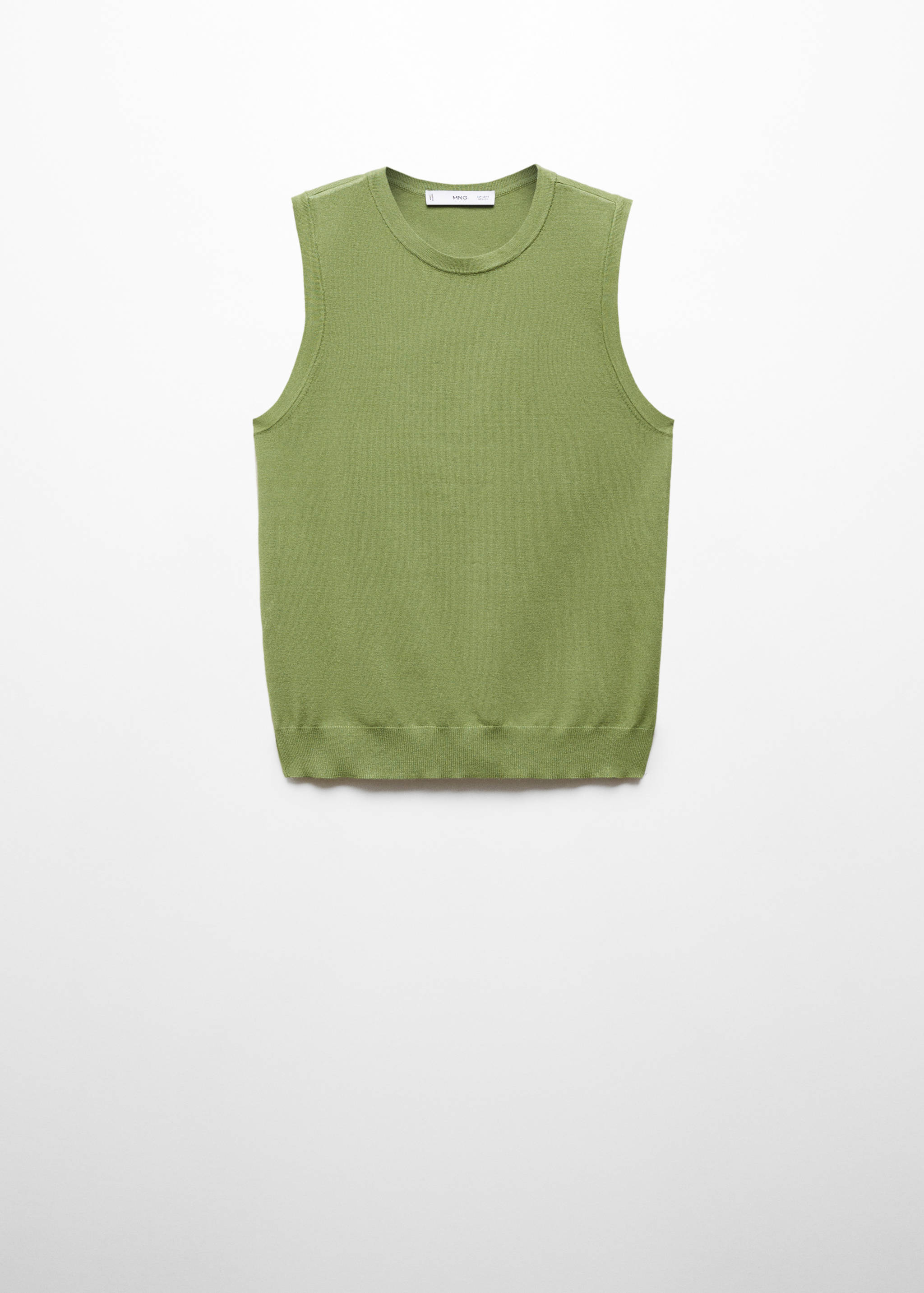 Knitted top with wide straps - Article without model