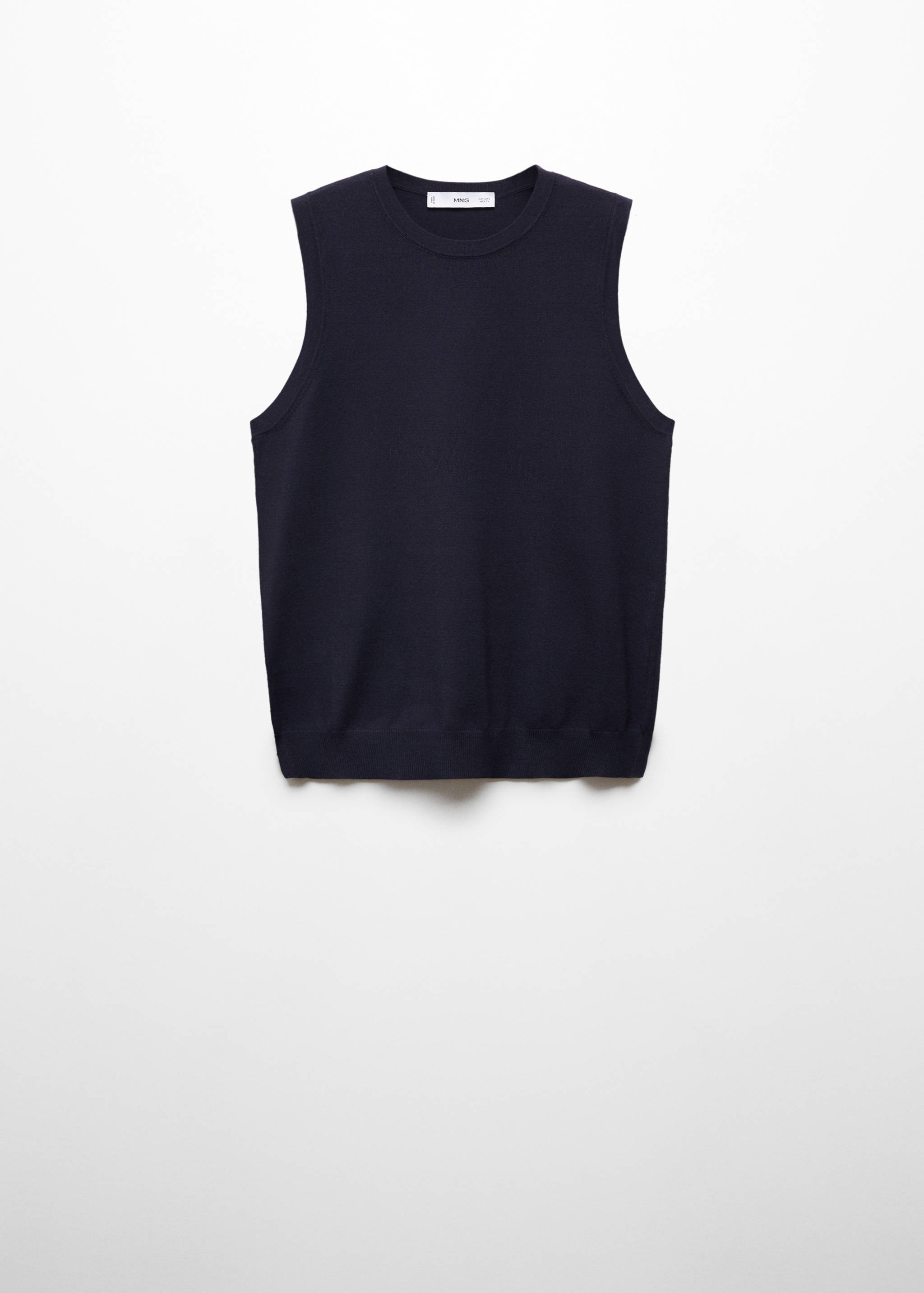 Knitted top with wide straps - Article without model