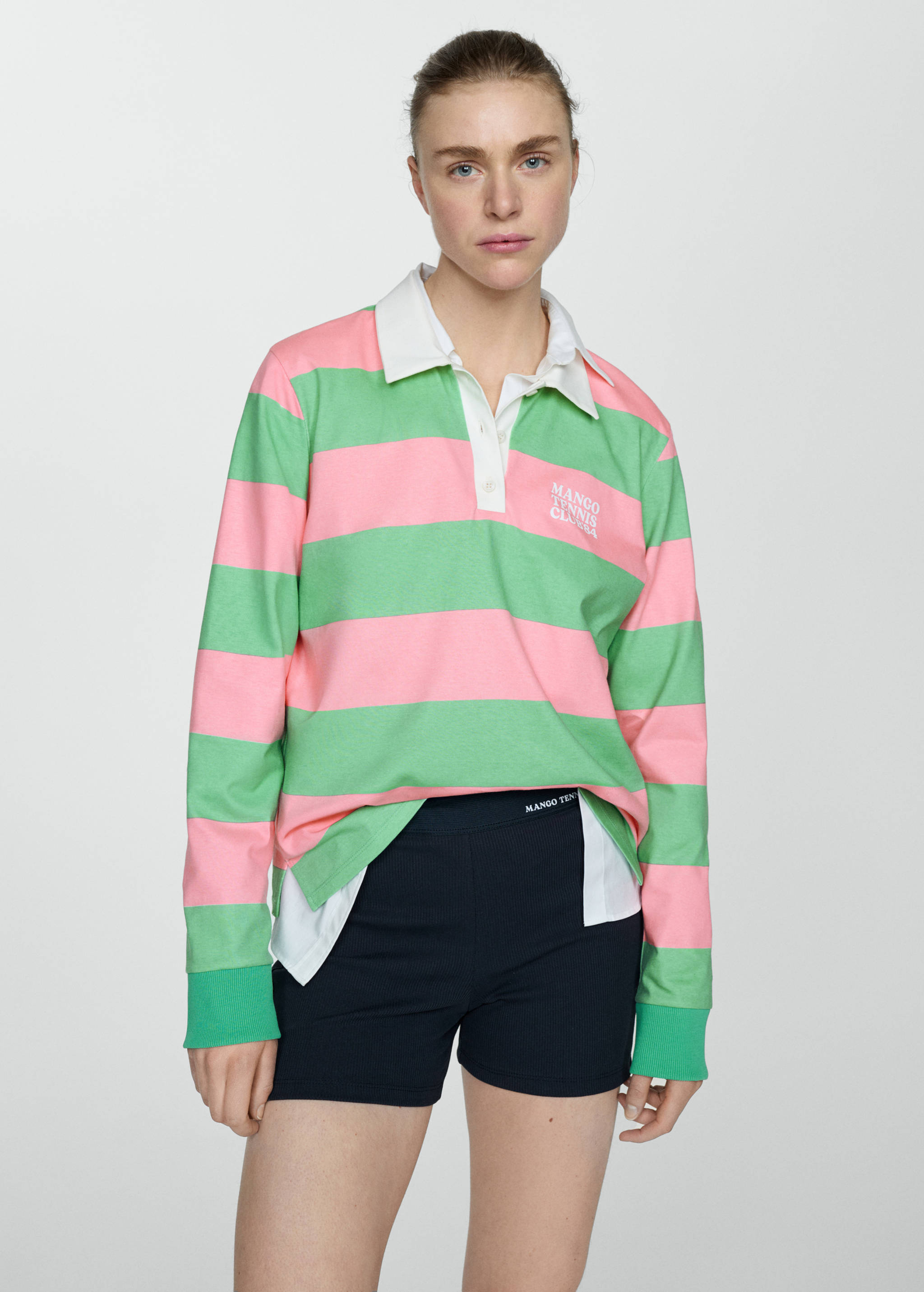 Polo 100% algodón rayas - Plano medio