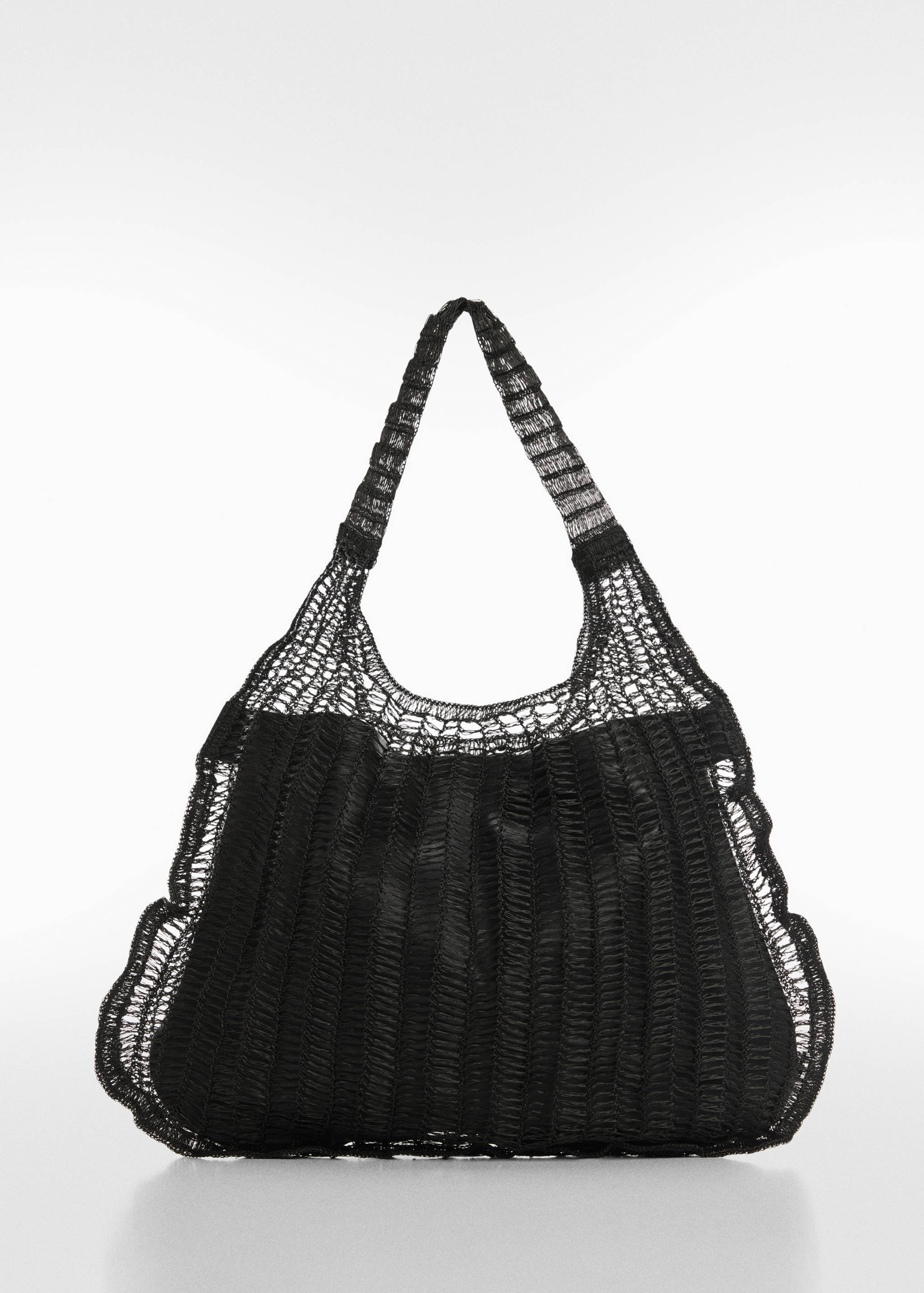 File kumaşlı shopper çanta - Modelsiz ürün
