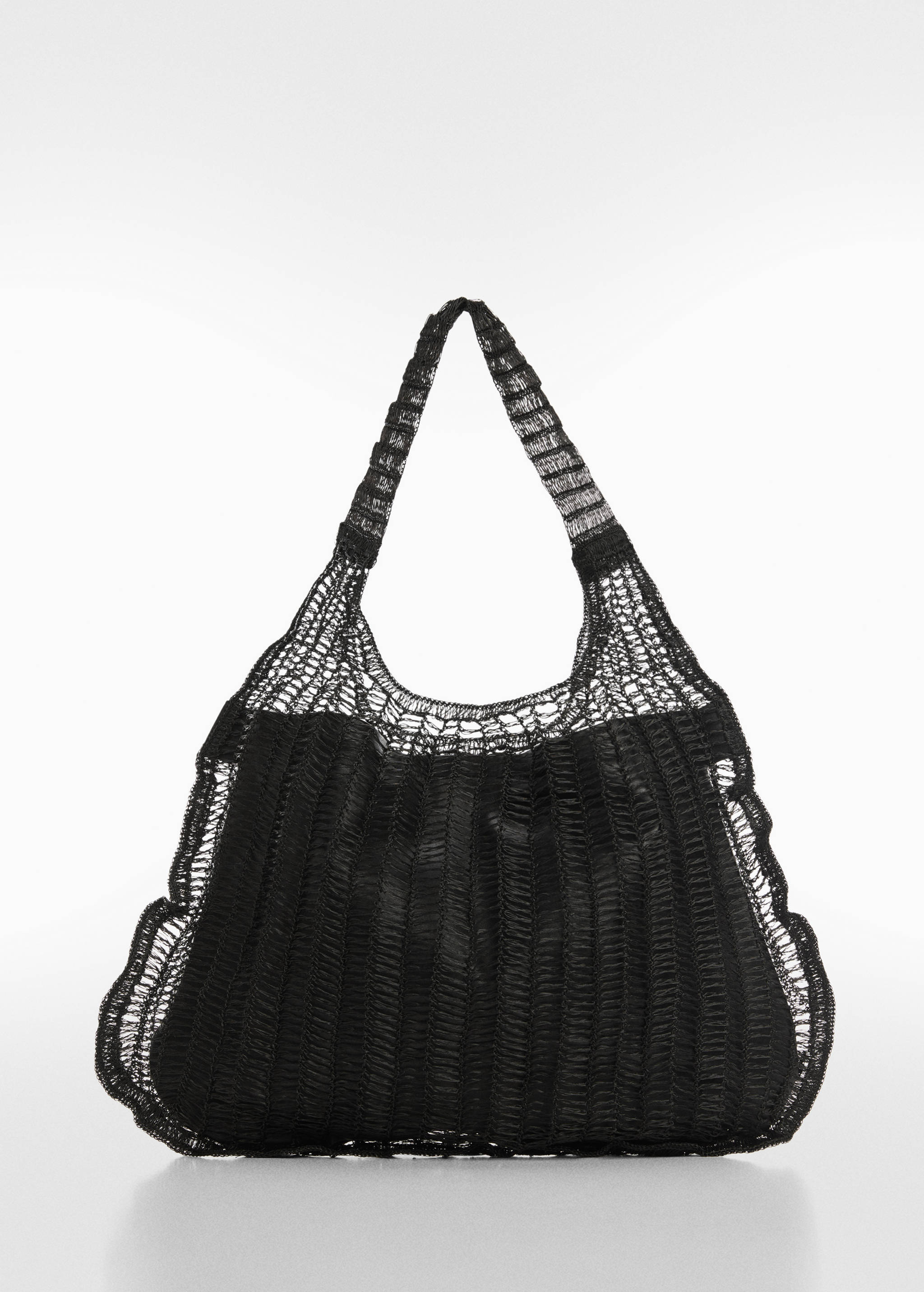 File kumaşlı shopper çanta - Modelsiz ürün